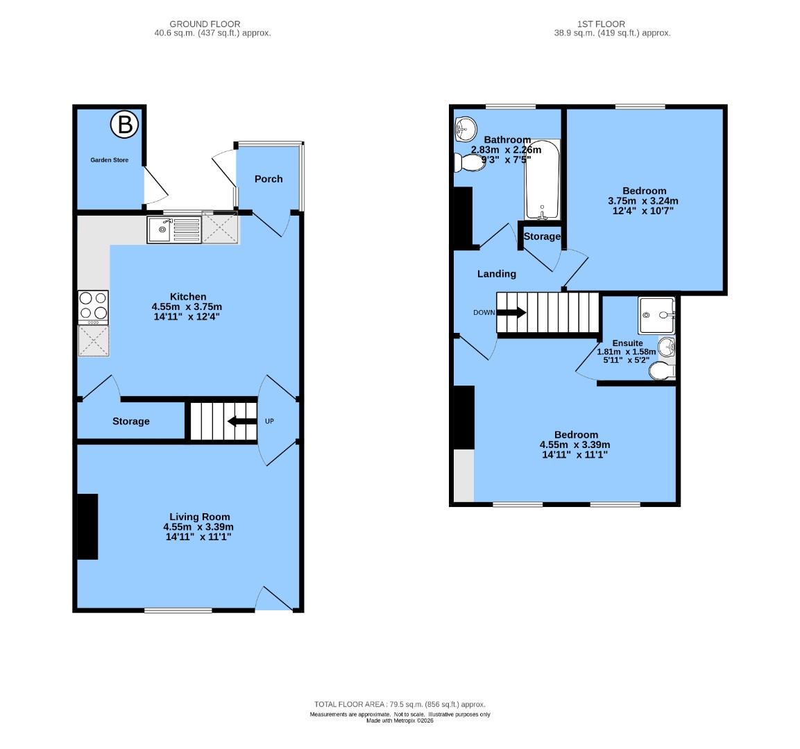 8, Church Street West, Derbyshire floorplan