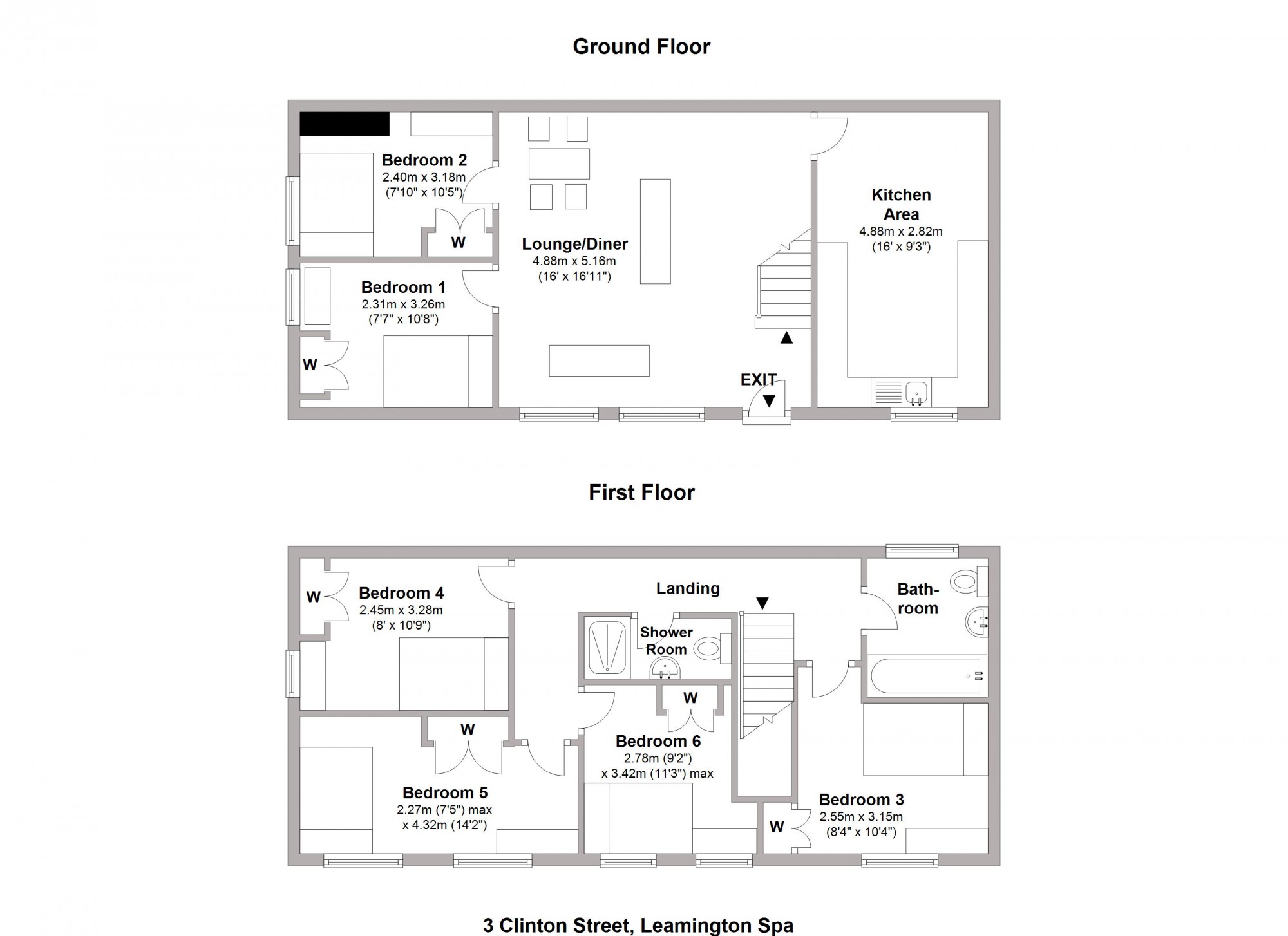 6 Bedrooms Terraced house to rent in Clinton Street, Leamington Spa, Warwickshire CV31