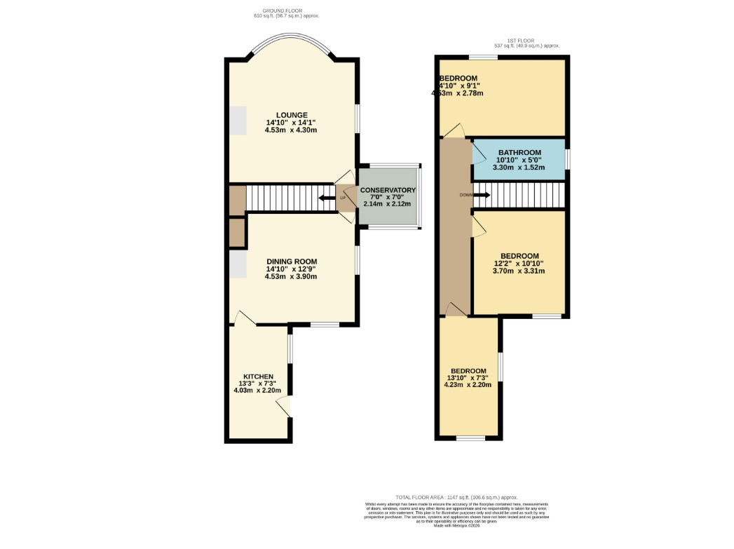 27, Wakefield Road, Pontefract floorplan