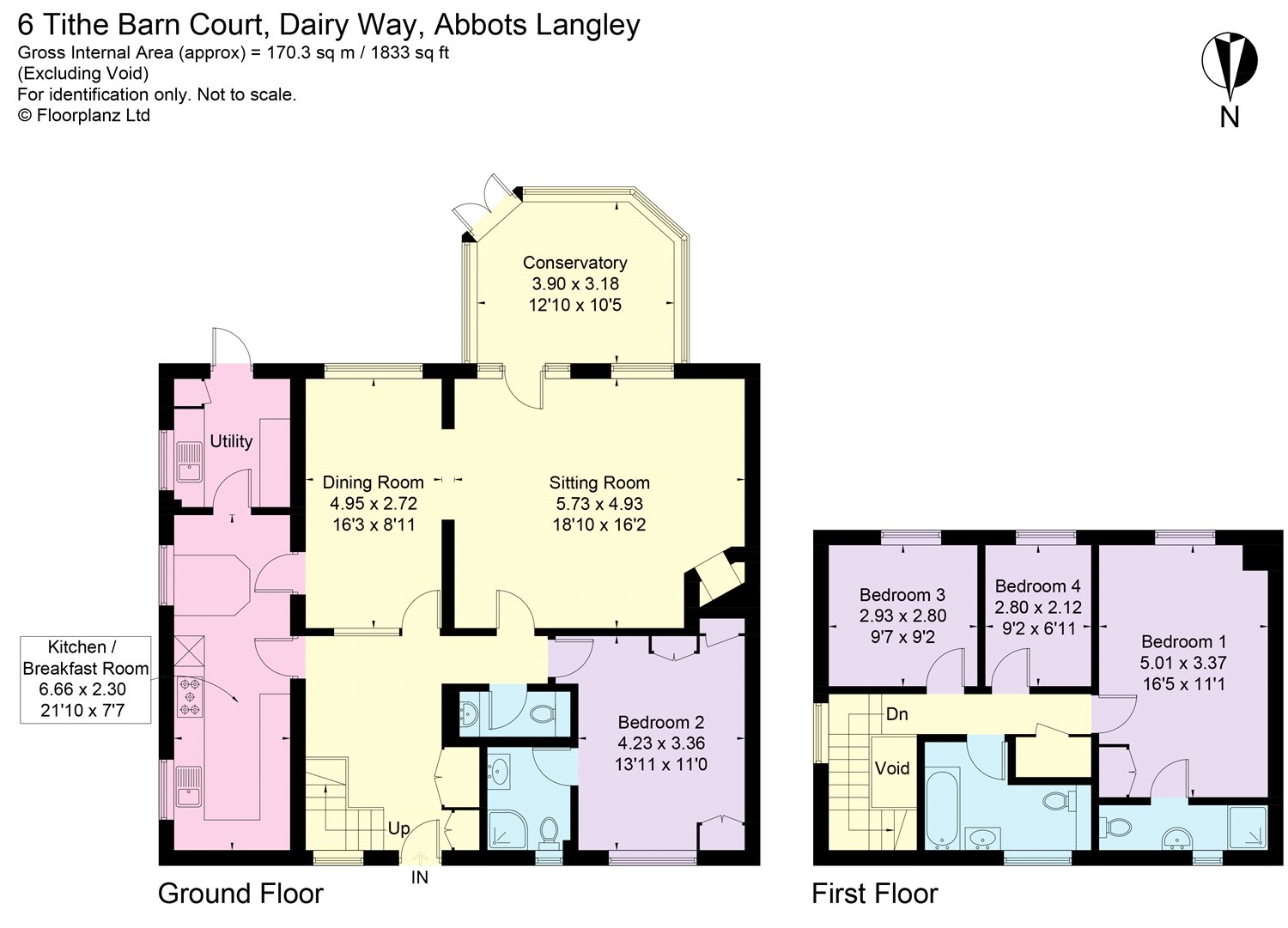 6, Tithe Barn Court, Abbots Langley floorplan