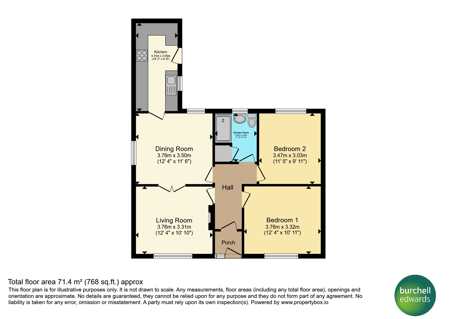 134, Wagstaff Lane, Nottingham floorplan