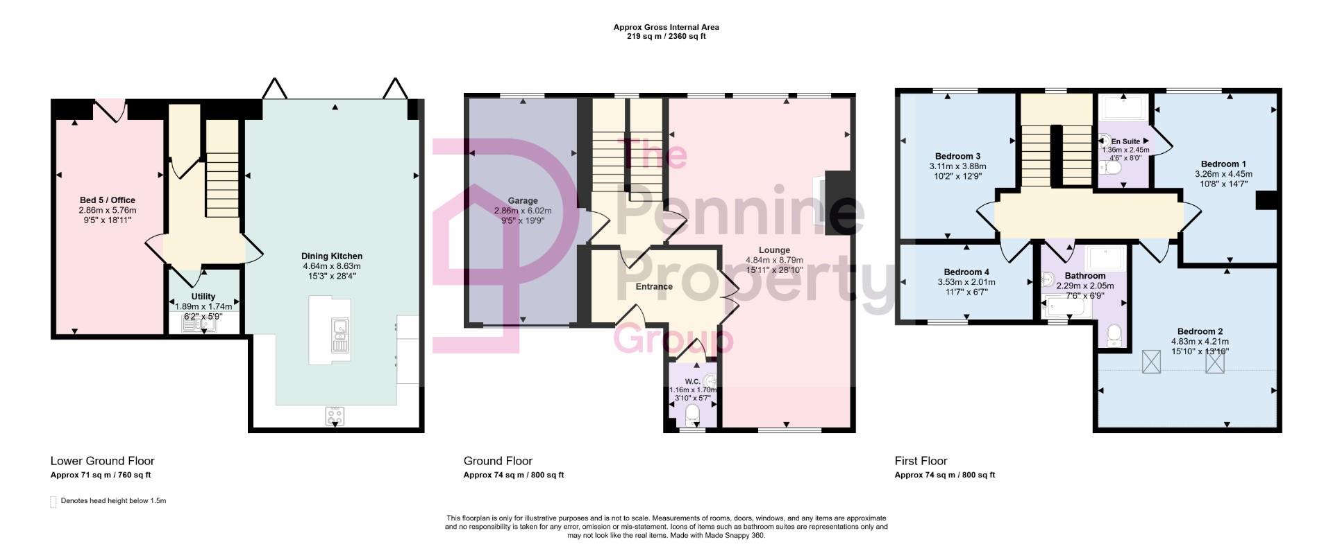 The Paddock, 1, Wellhouse Court, Sheffield floorplan