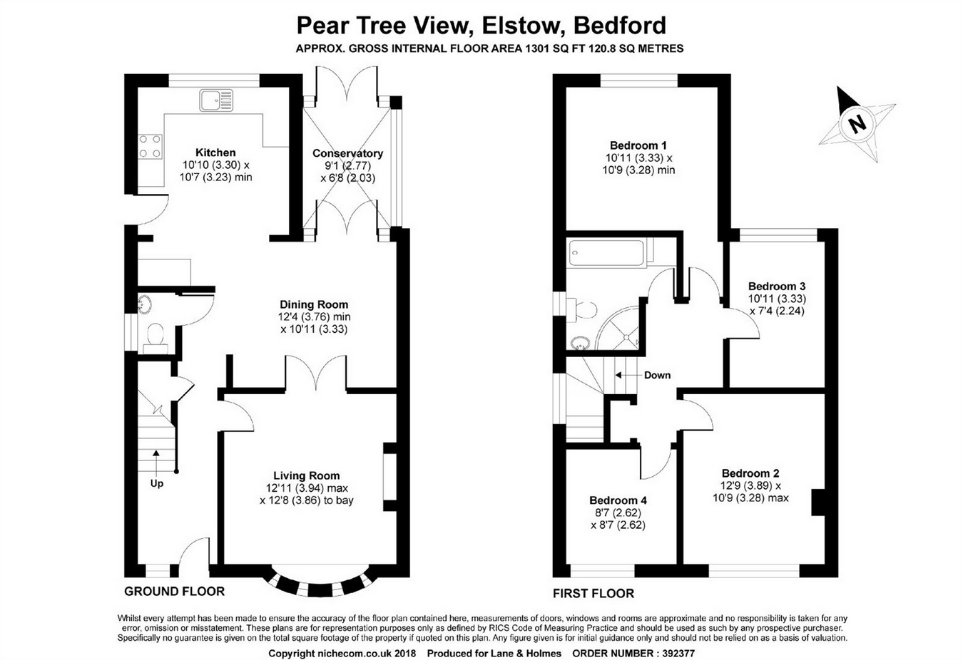 4 Bedrooms Semi-detached house for sale in Pear Tree View, Elstow, Bedford MK42