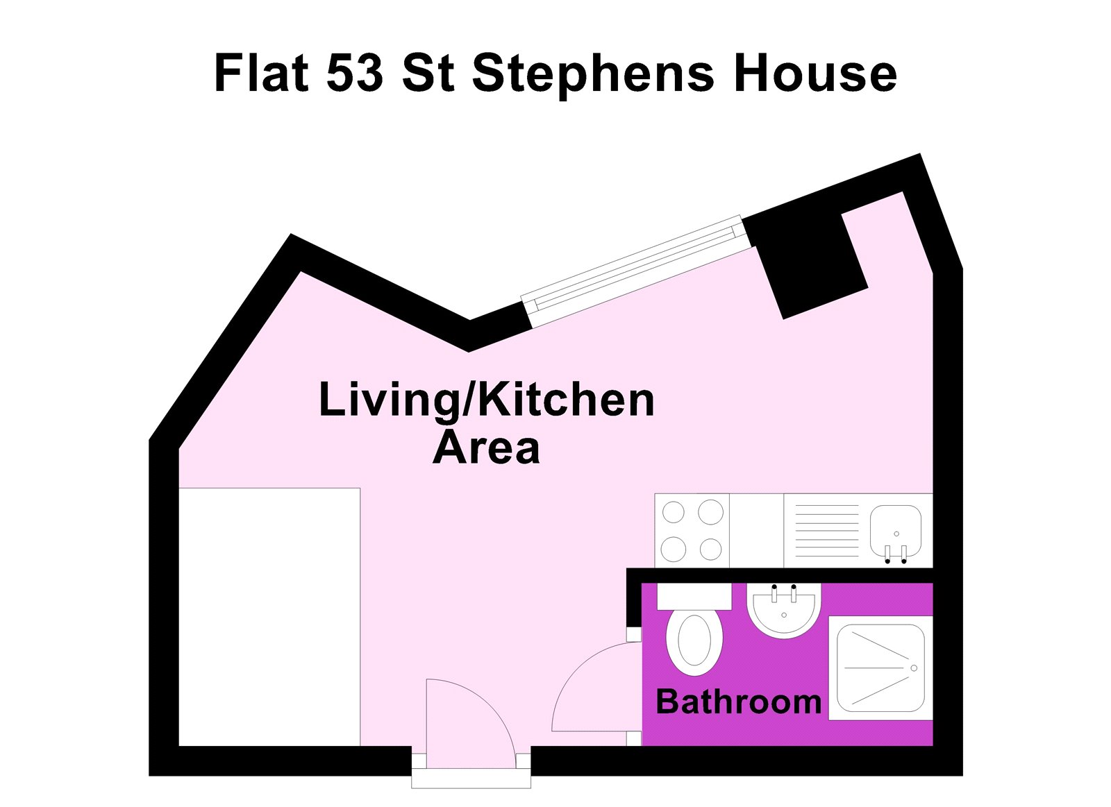 Flat 53,, St. Stephens House, City Centre floorplan