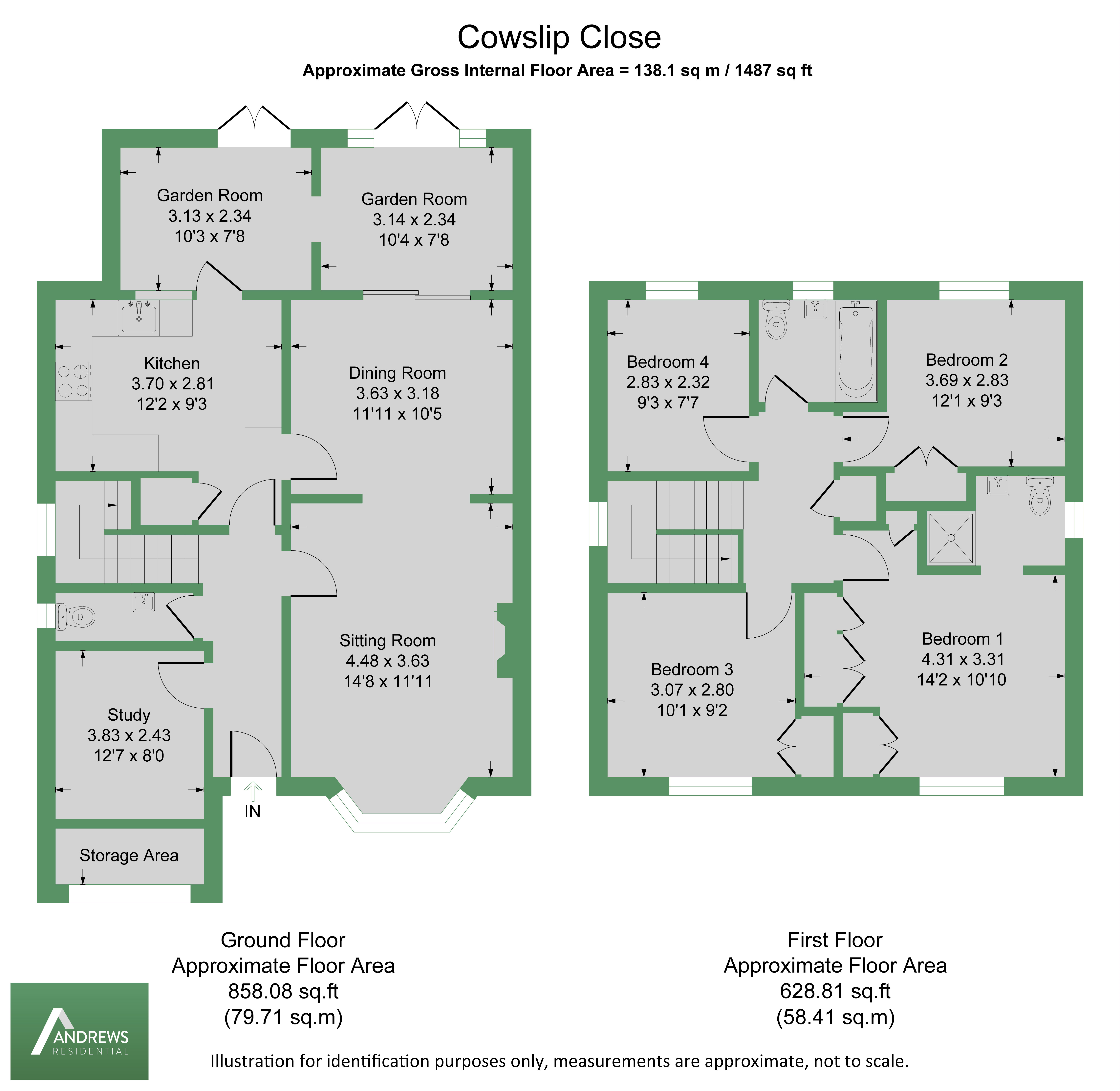4, Cowslip Close, Hillingdon floorplan