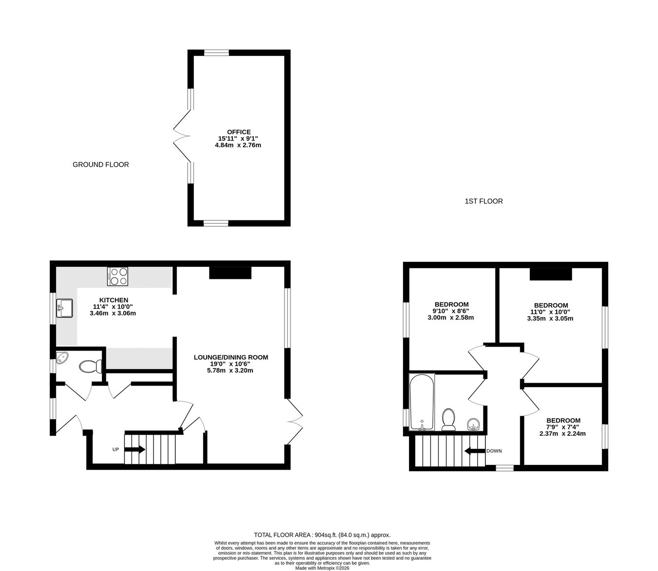 1 Heather Cottages,, Sunnydell Lane, Surrey floorplan