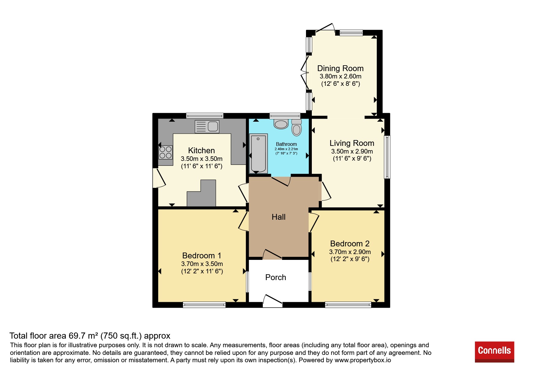 182, Kirkby Road, Leicester floorplan