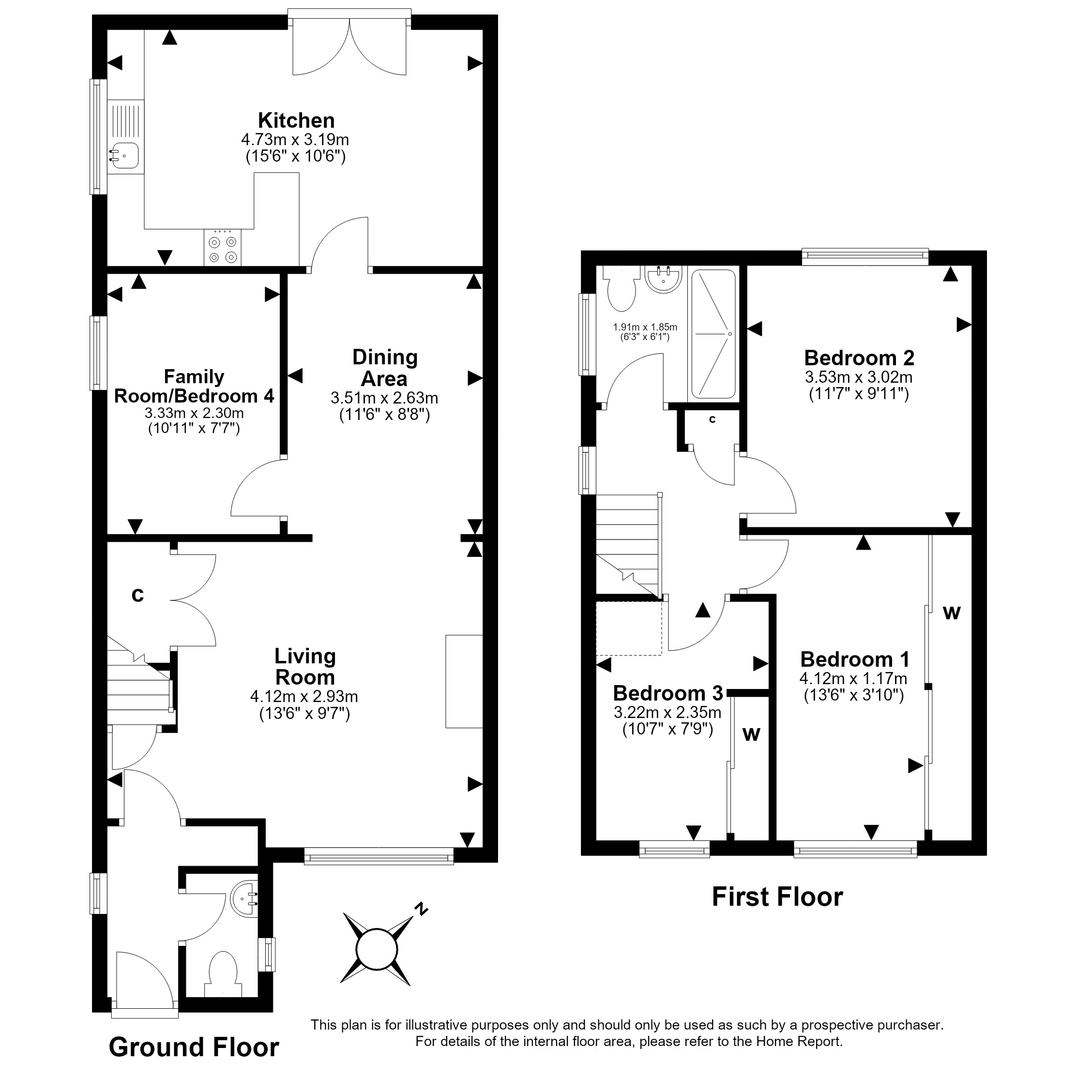 342, Rullion Road, PENICUIK floorplan