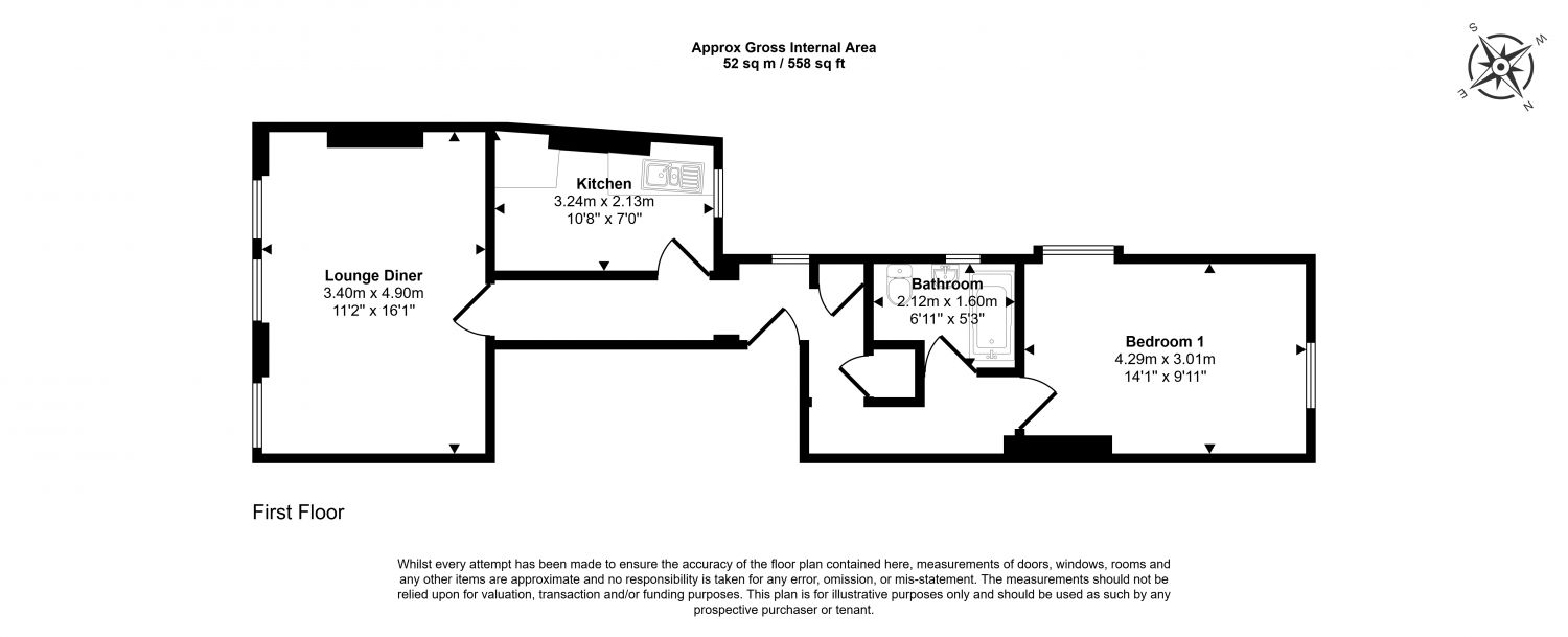 65, Southwell Road, London floorplan