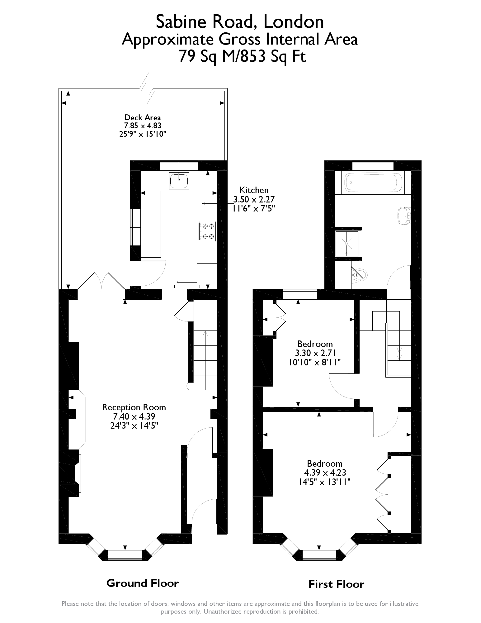 2 Bedrooms Terraced house for sale in Sabine Road, London SW11