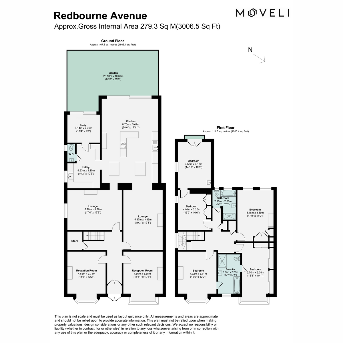 3, Redbourne Avenue, London floorplan