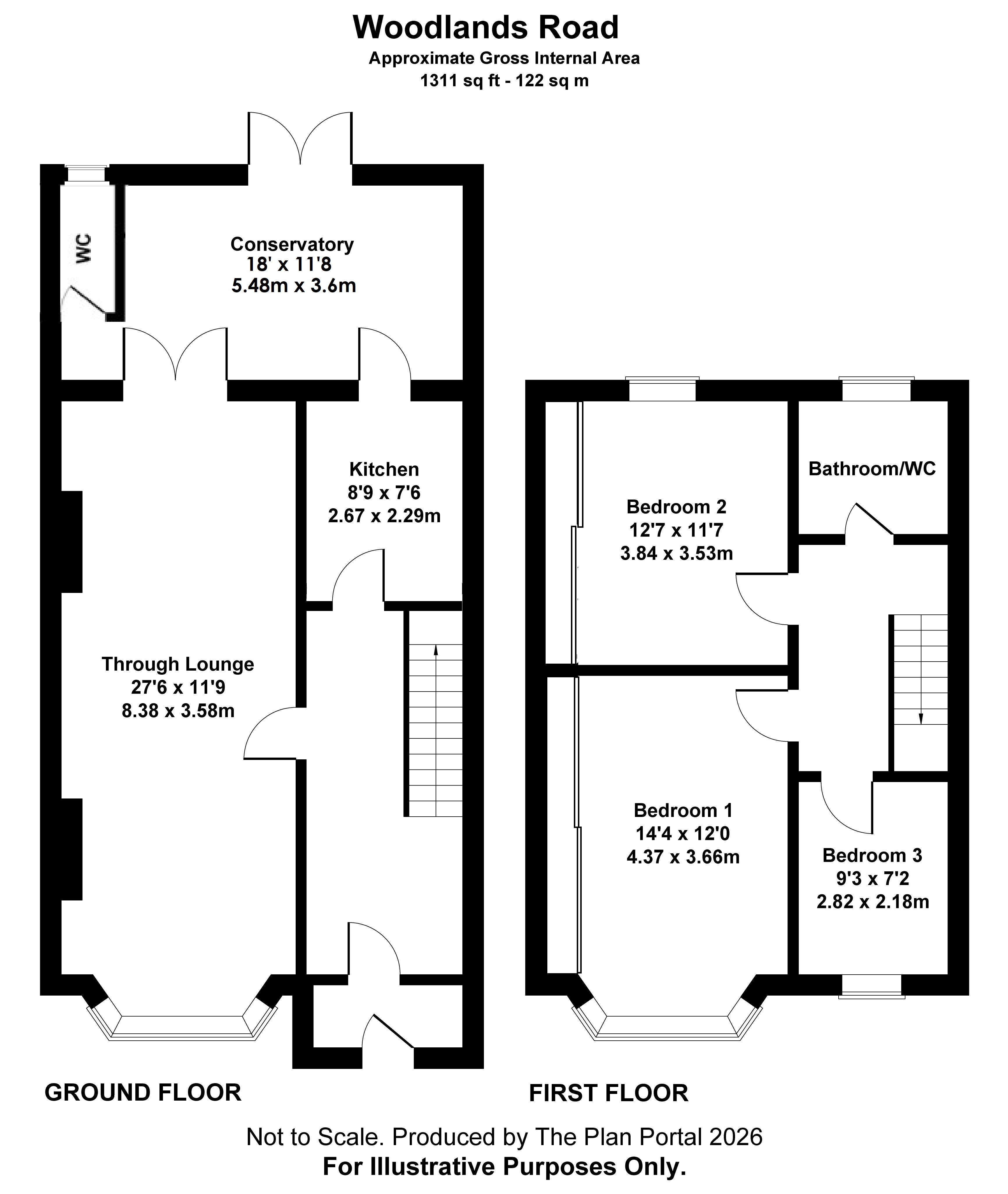 24, WOODLANDS AVENUE, CHADWELL HEATH floorplan