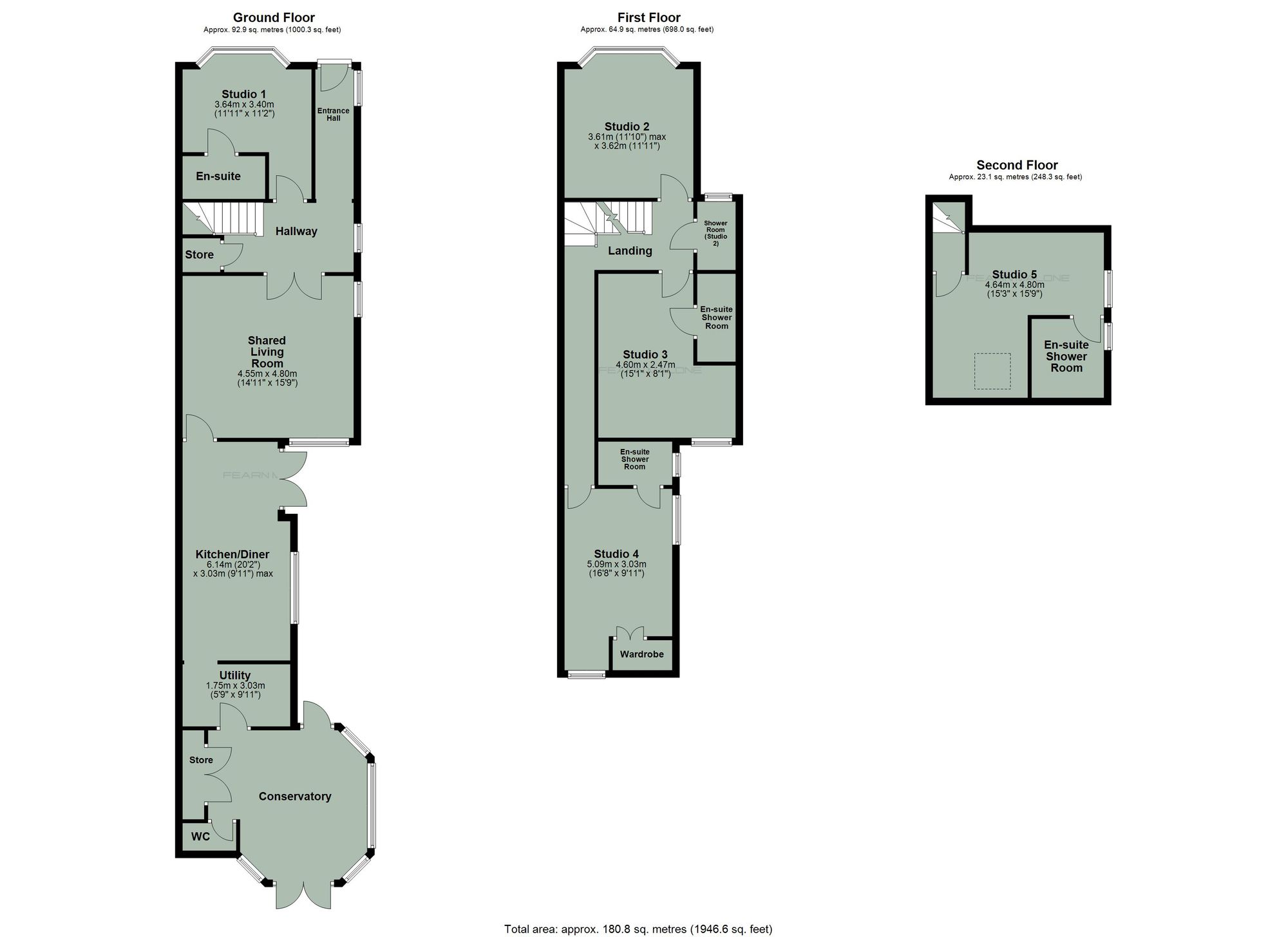 Studio 3, 21 Mount Road, Hinckley floorplan