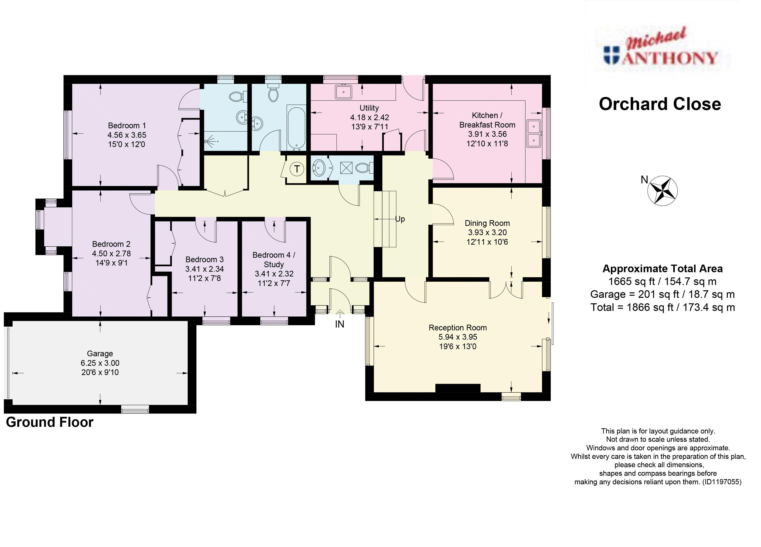 2, Orchard Close, Wingrave floorplan