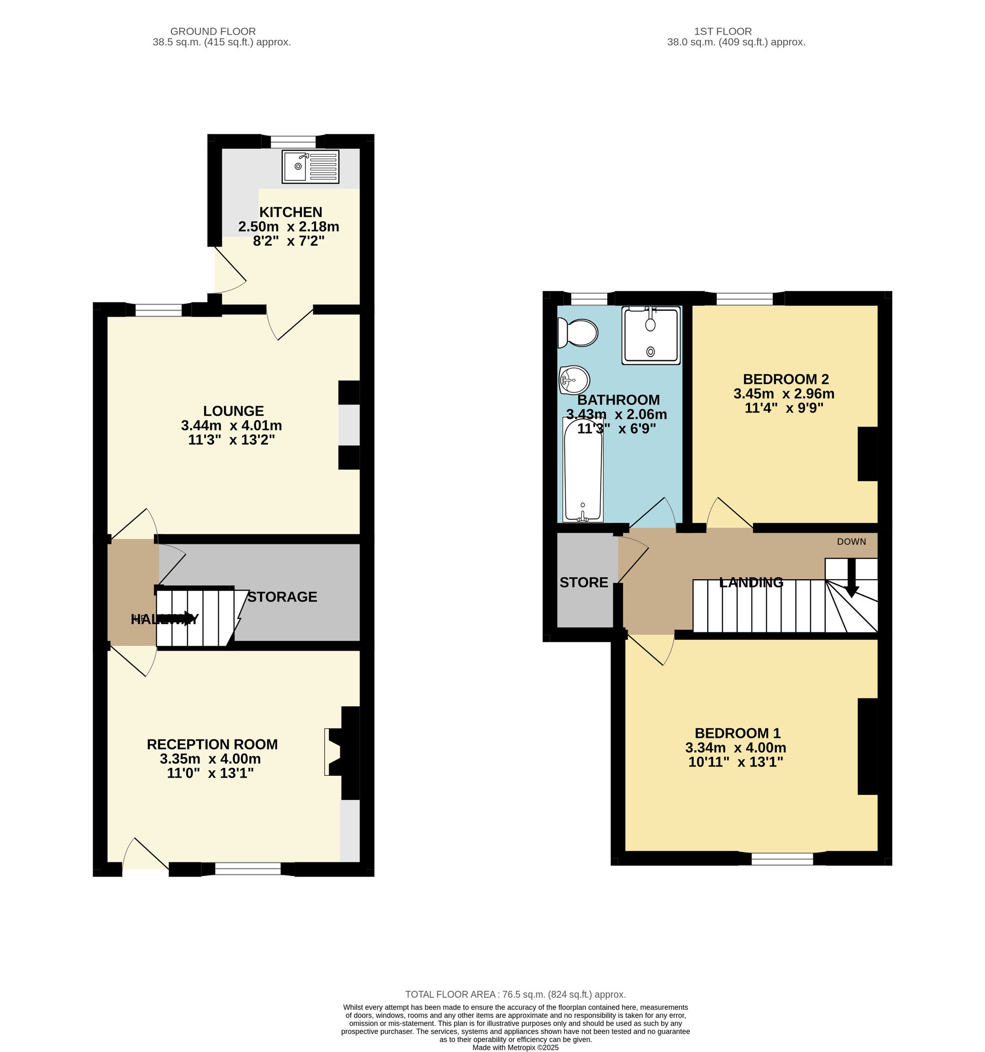 27 Wharf Lane, Chesterfield floorplan