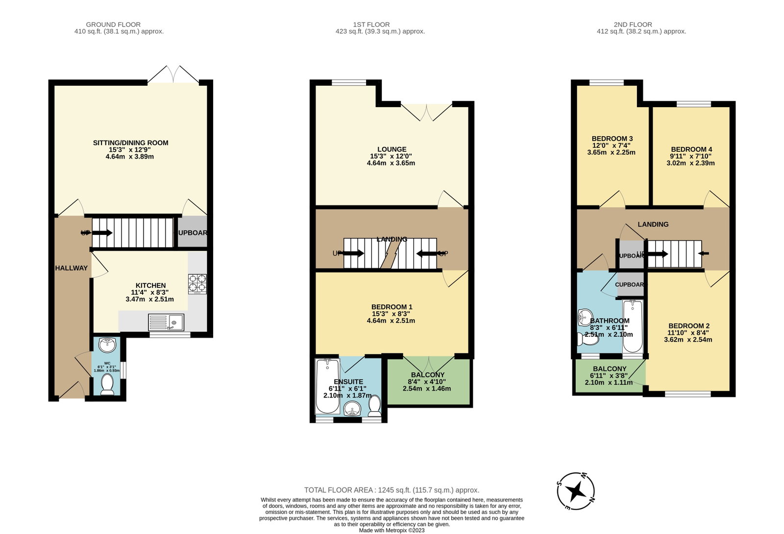 61, Endeavour Court, Plymouth floorplan