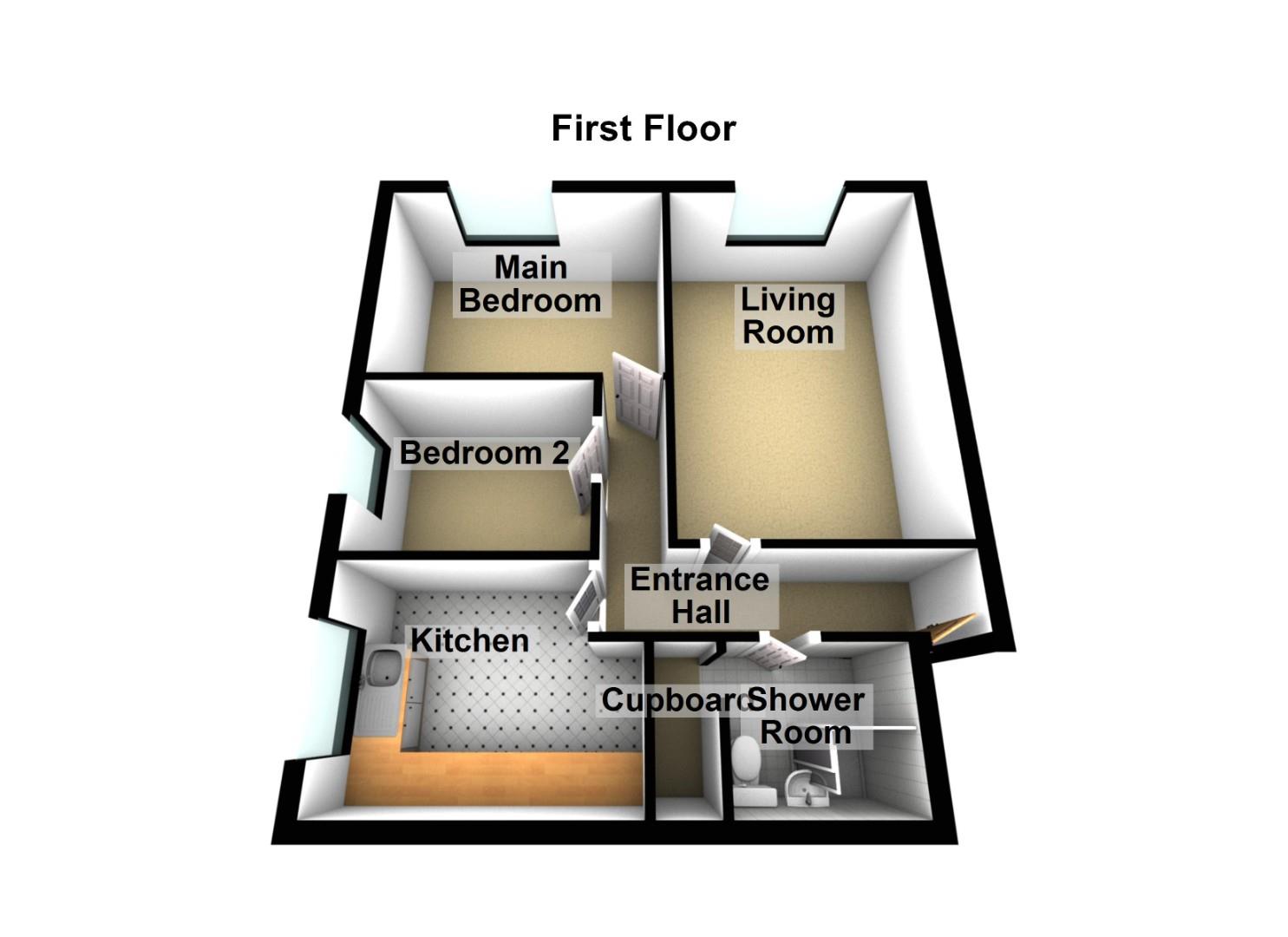 Flat 5 Richmond Hall, 47 Grosvenor Road, Southampton floorplan