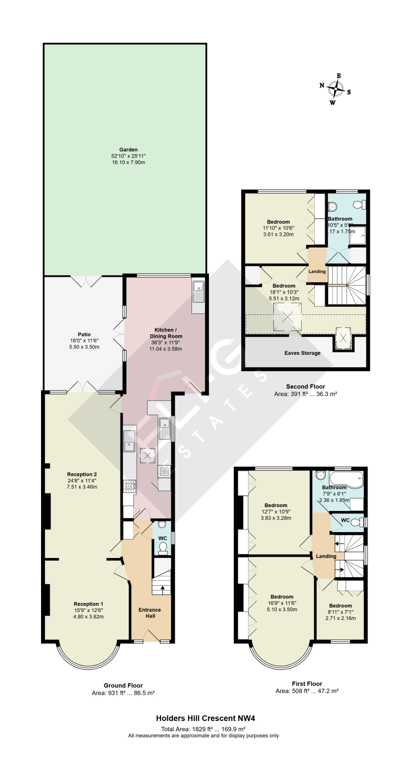 25 Holders Hill Crescent, London floorplan