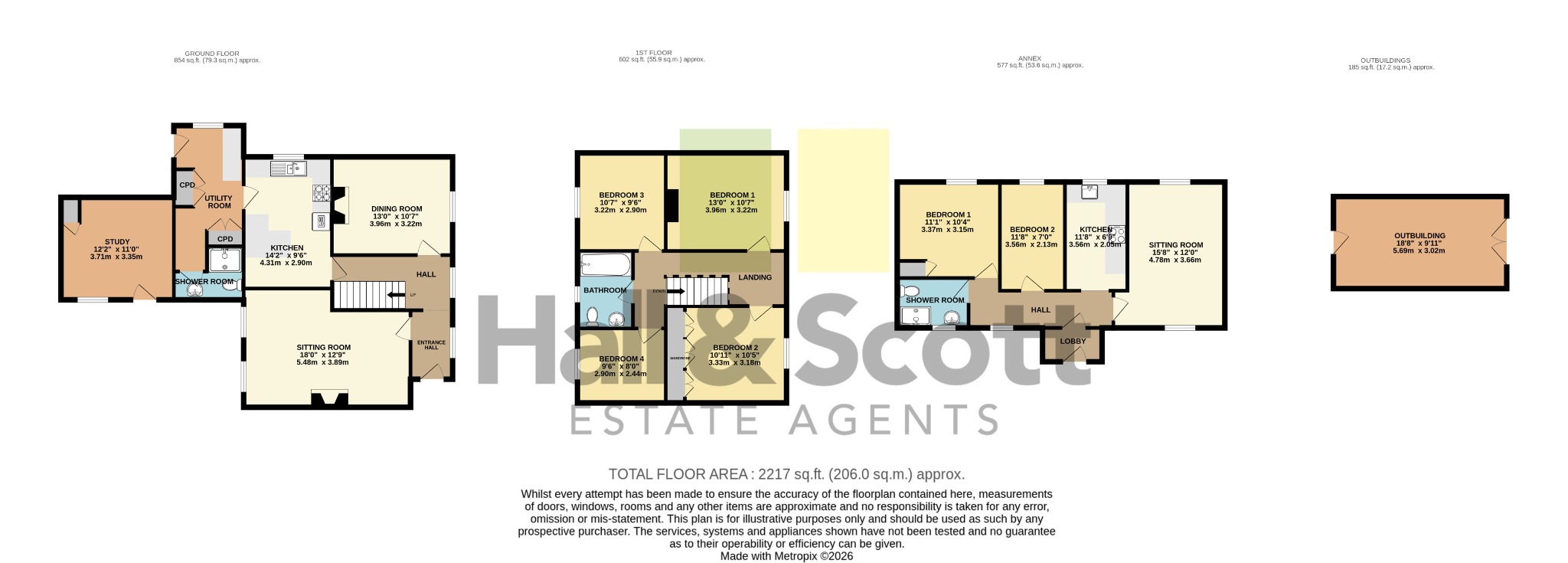 Ridgeway Dairy Farm, Ridgeway, Ottery St Mary floorplan