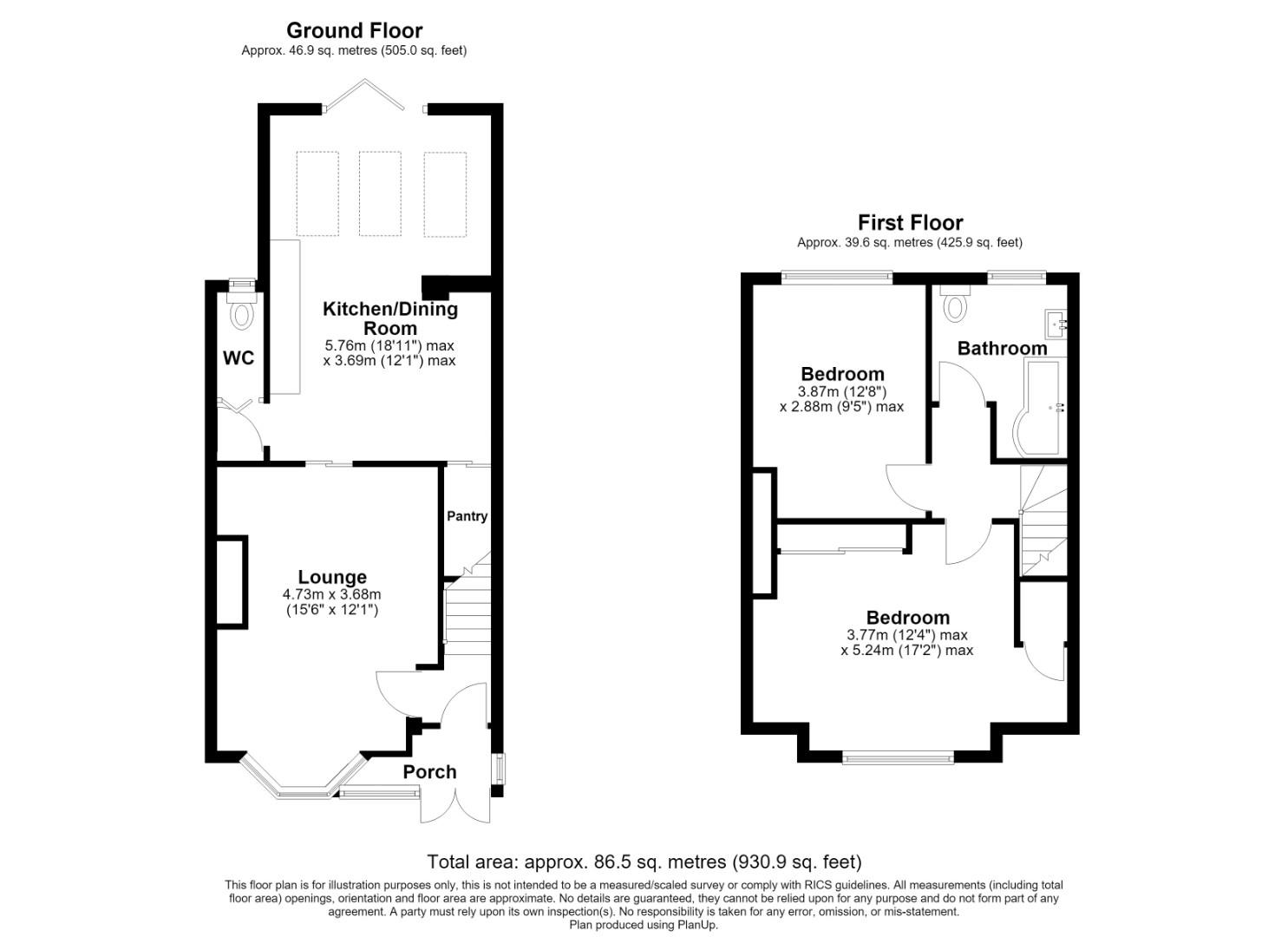 96, Poole Crescent, Birmingham floorplan