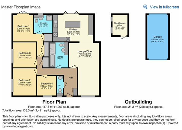 12, Hill Bottom Close, Reading floorplan