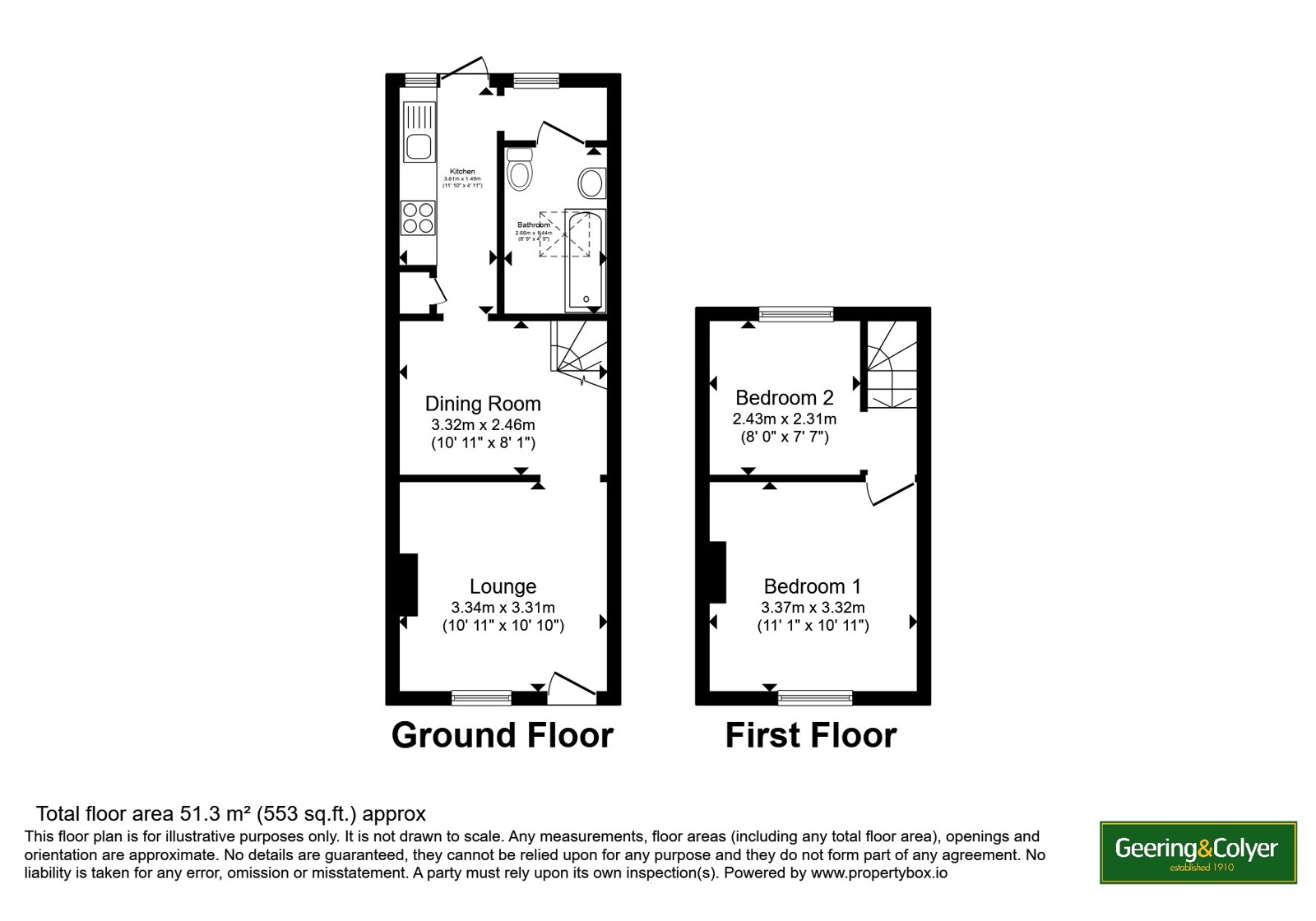17, Brookfield Road, Kent floorplan
