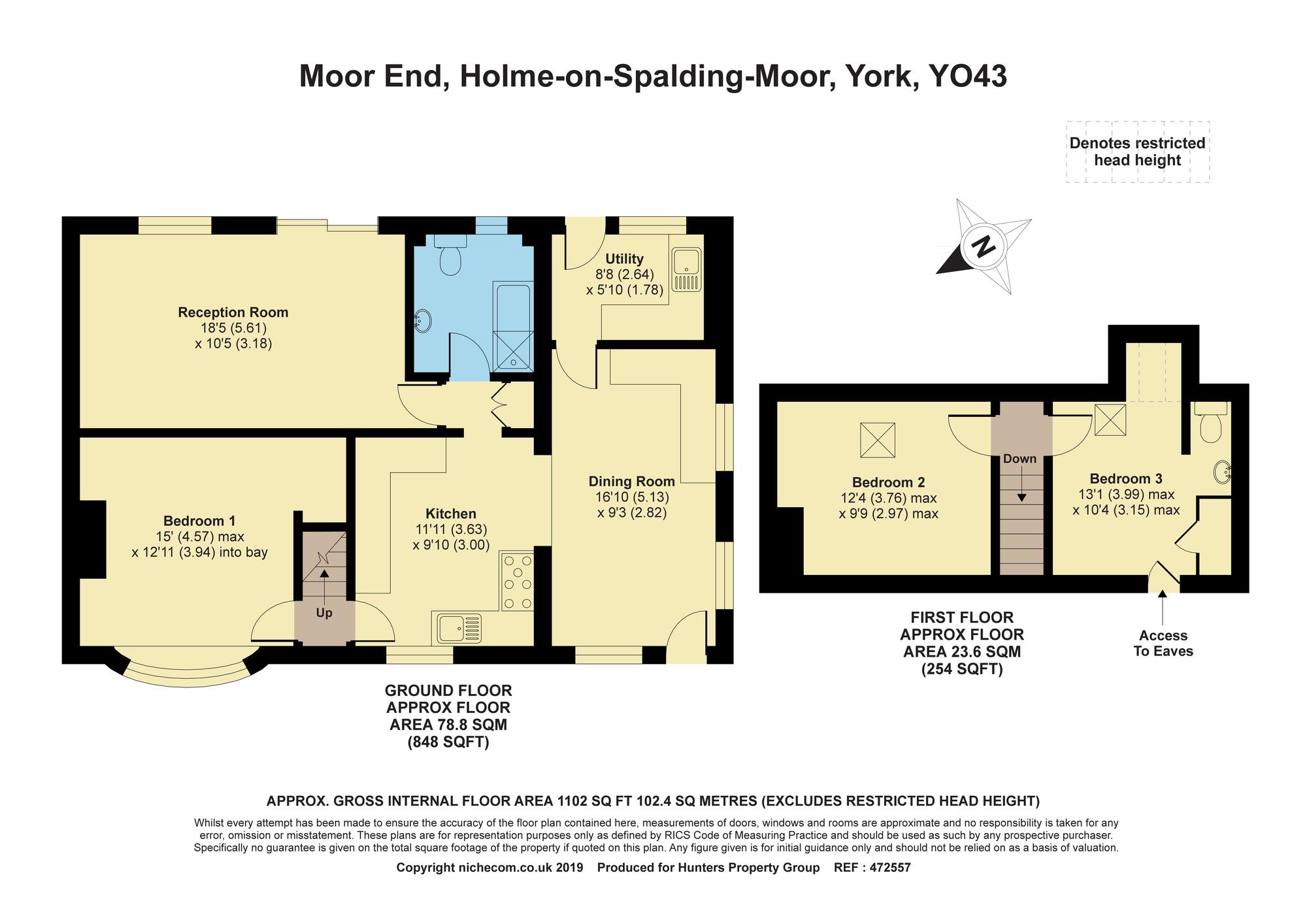 3 Bedrooms Semi-detached bungalow for sale in Moor End, Holme-On-Spalding-Moor, York YO43
