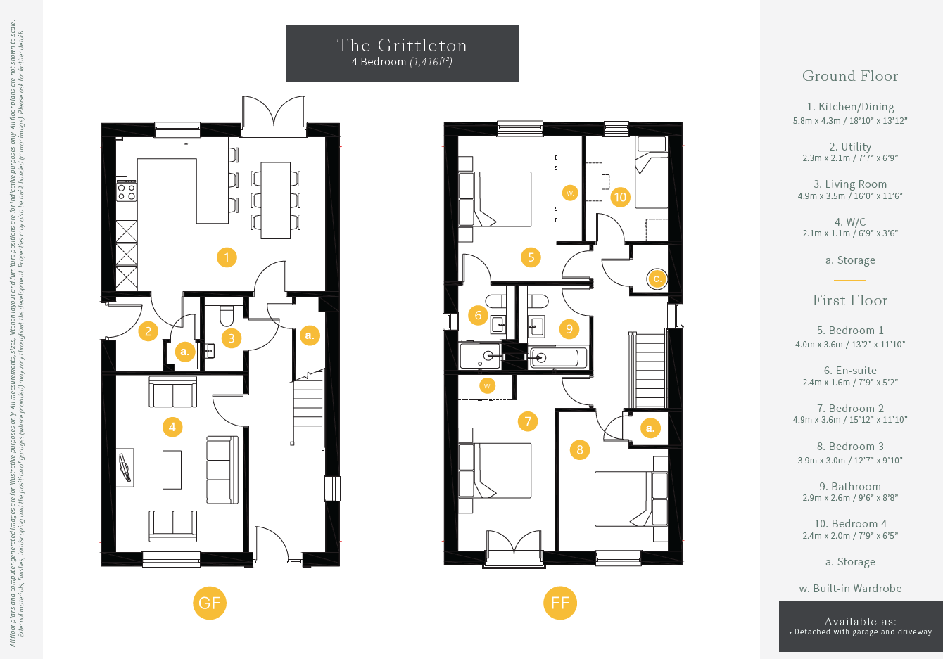 Plot 6 The Grittleton,, Meadow Gate, Sandford floorplan