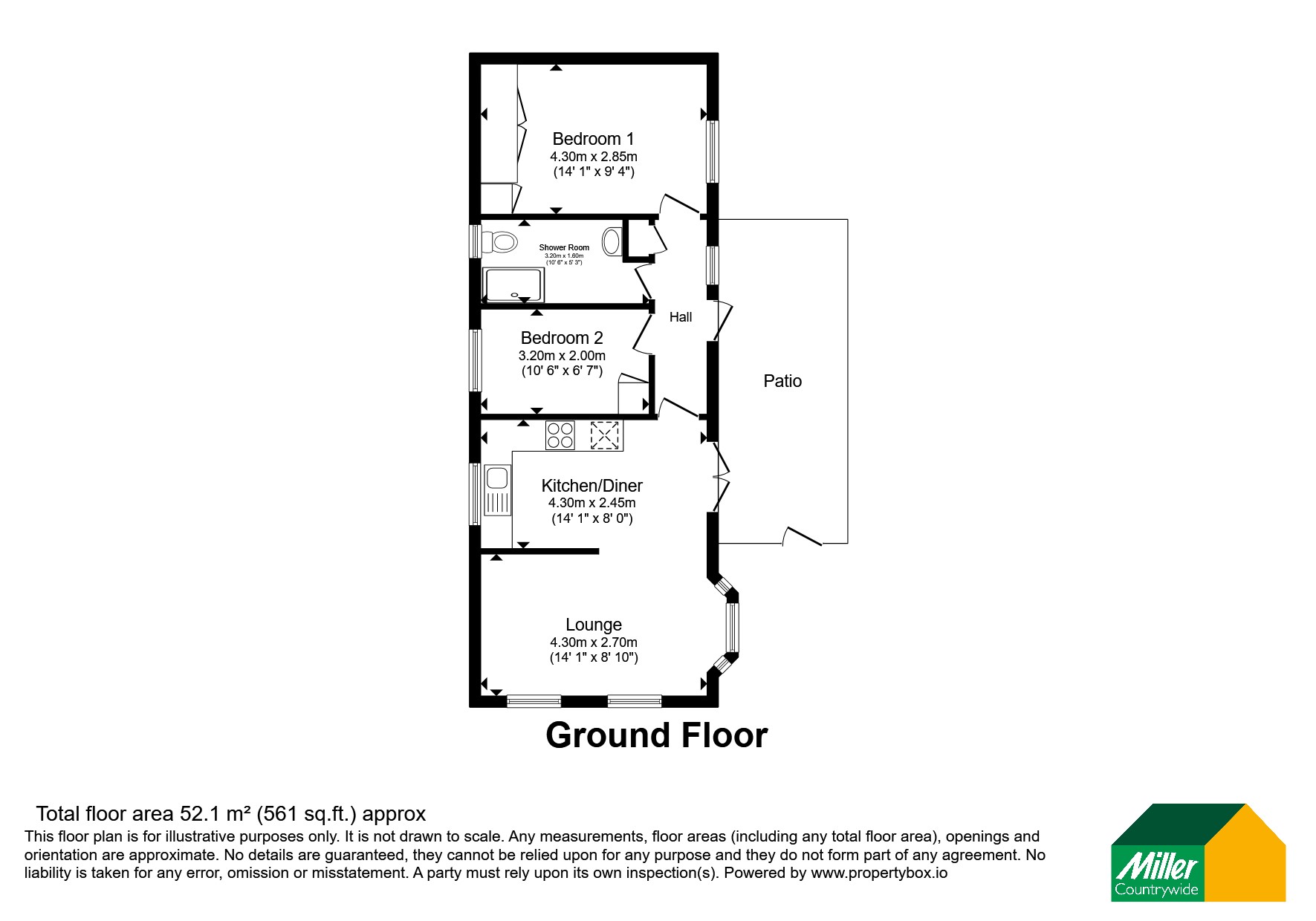 74, Truro Heights, Cornwall floorplan
