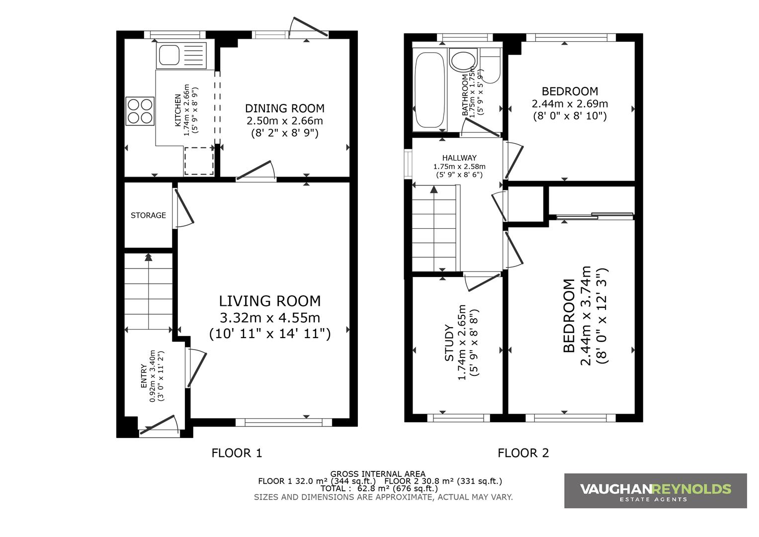 6, Chepstow Close, Stratford-Upon-Avon floorplan
