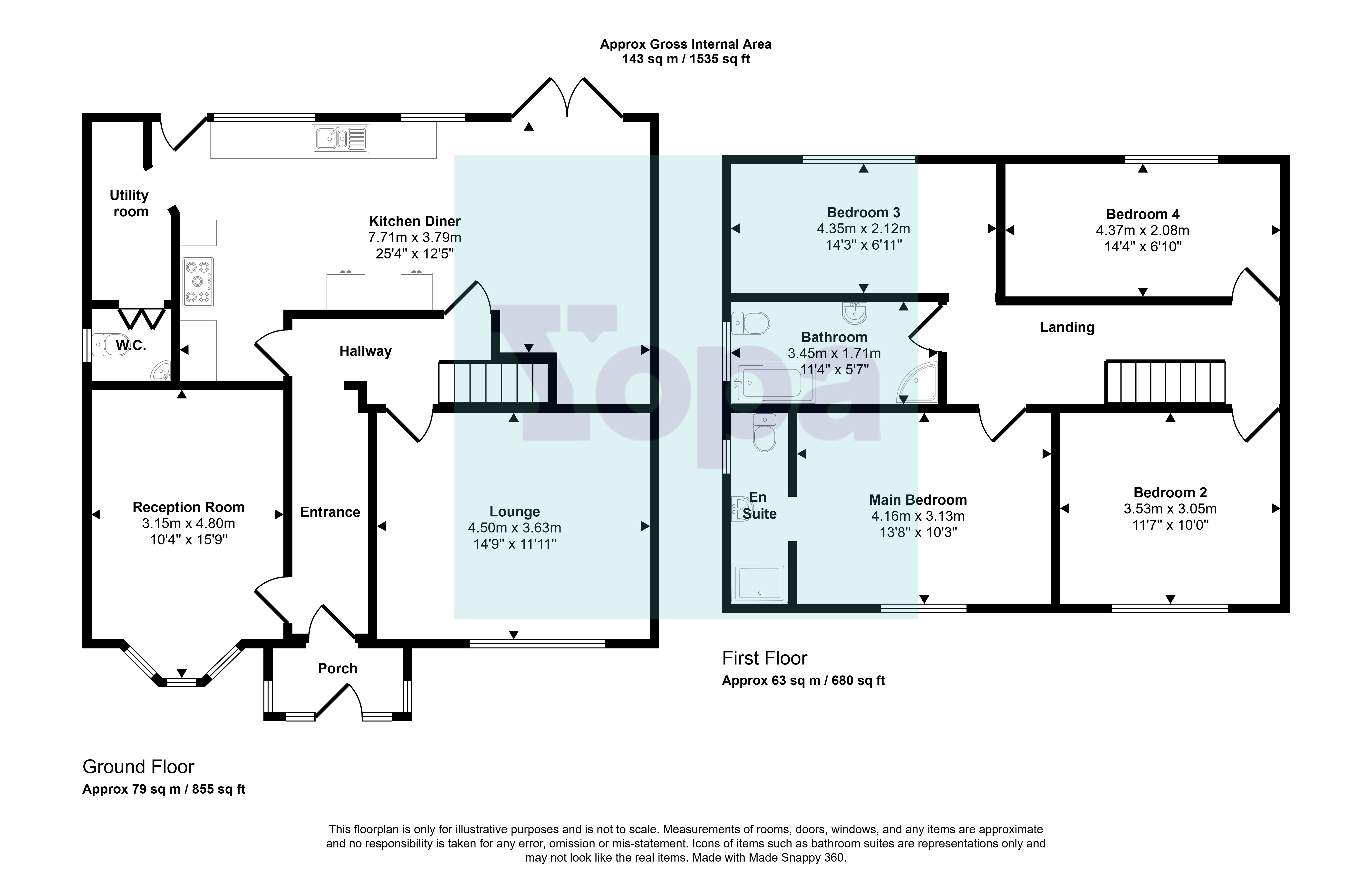 87, Orchard Avenue, Hockley floorplan