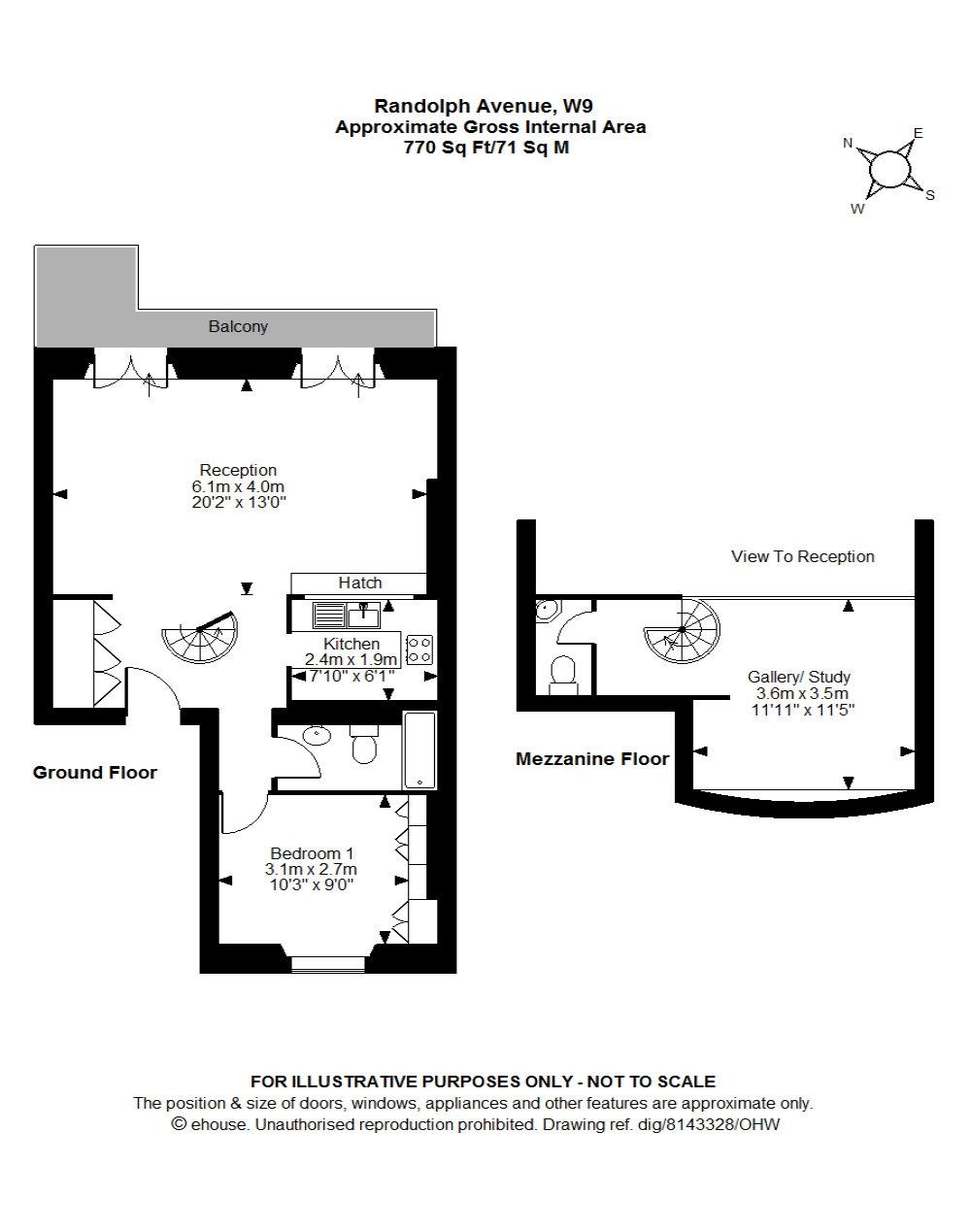 2 Bedrooms Flat to rent in Randolph Avenue, Little Venice, London W9