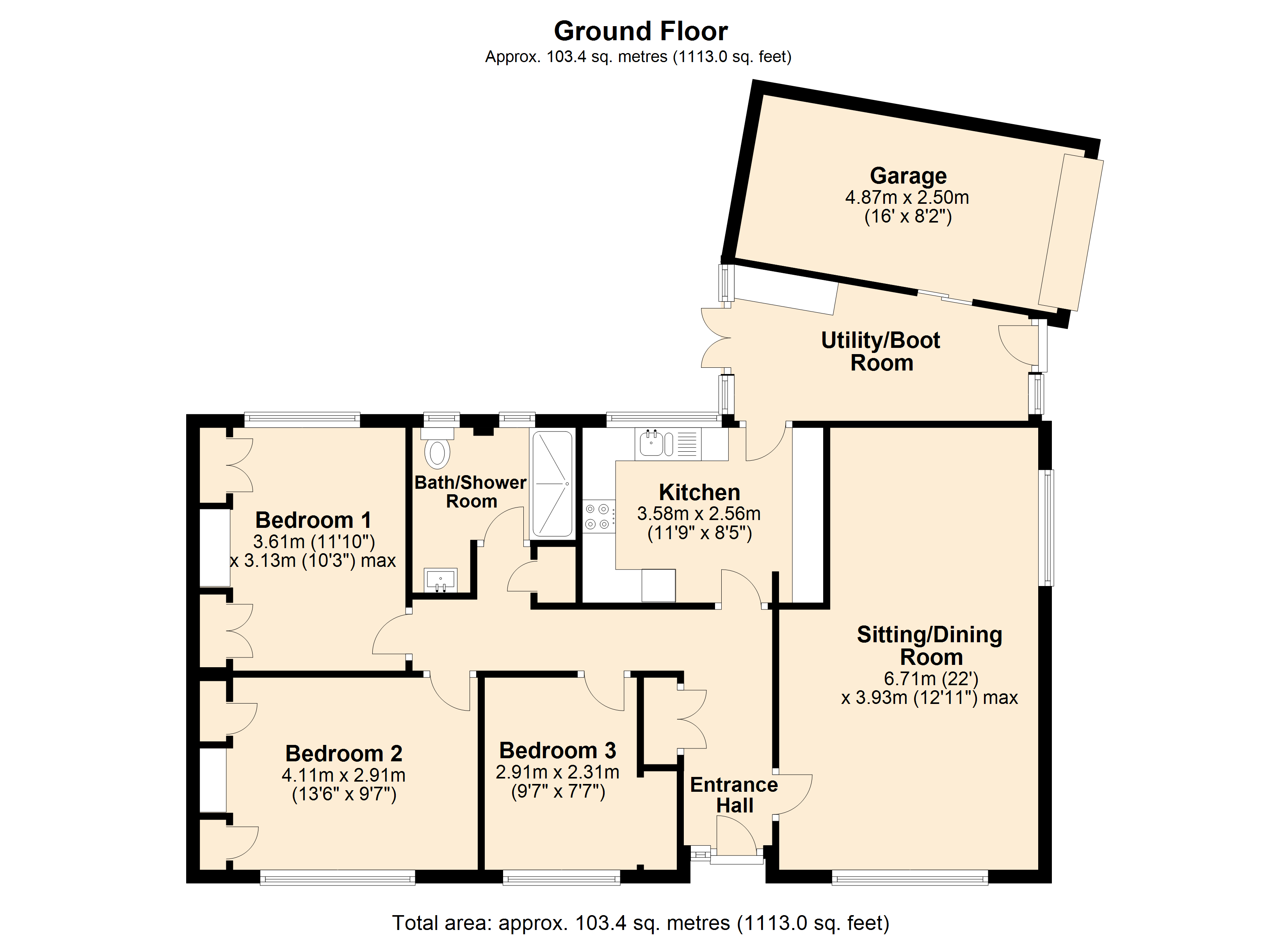 2, Elm Drive, Somerset floorplan