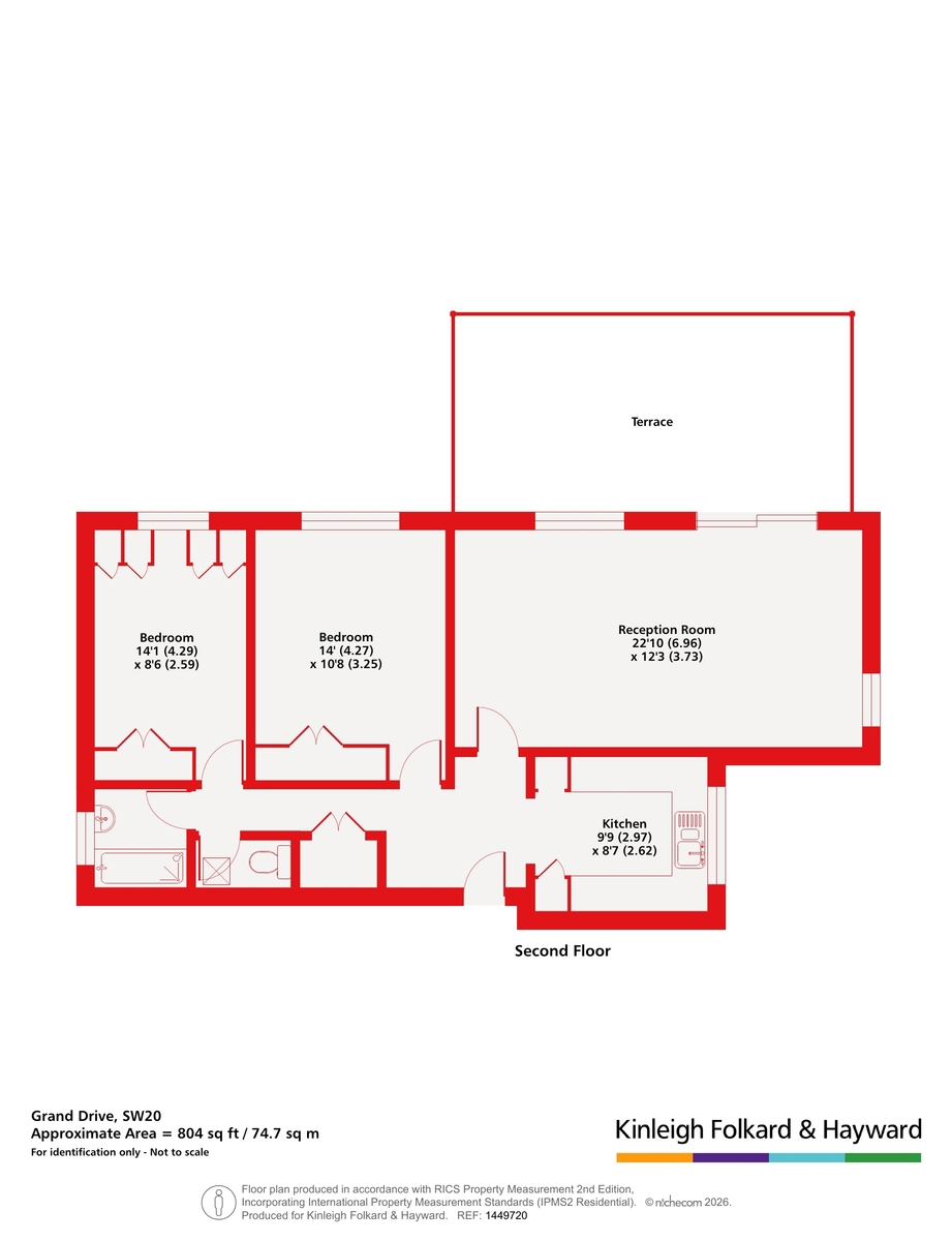 Flat 9, Sterling Court, 55, Grand Drive, London floorplan