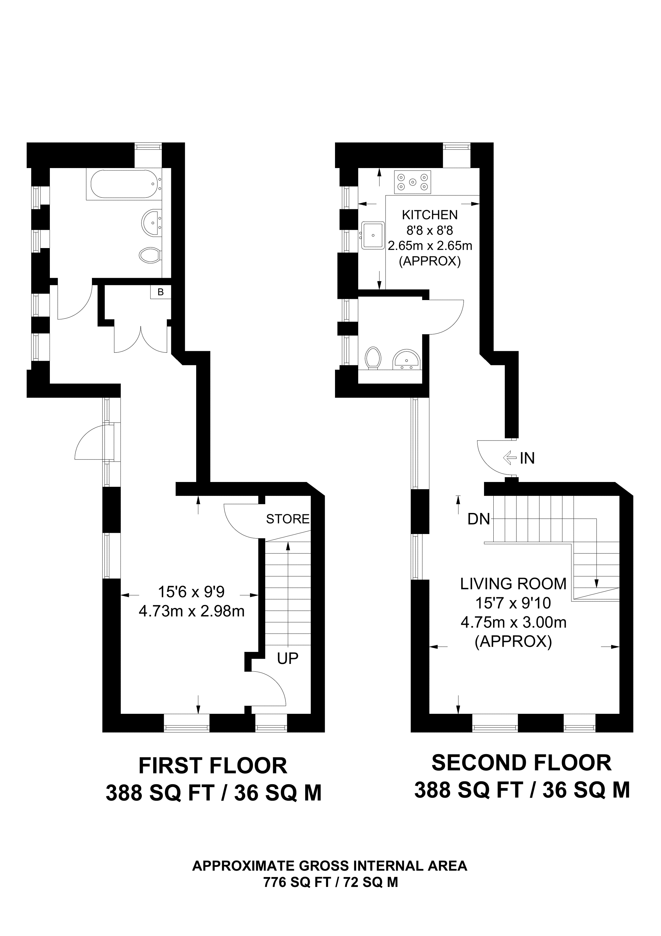 1 Bedrooms Flat to rent in Marion Court, Clapham North SW4