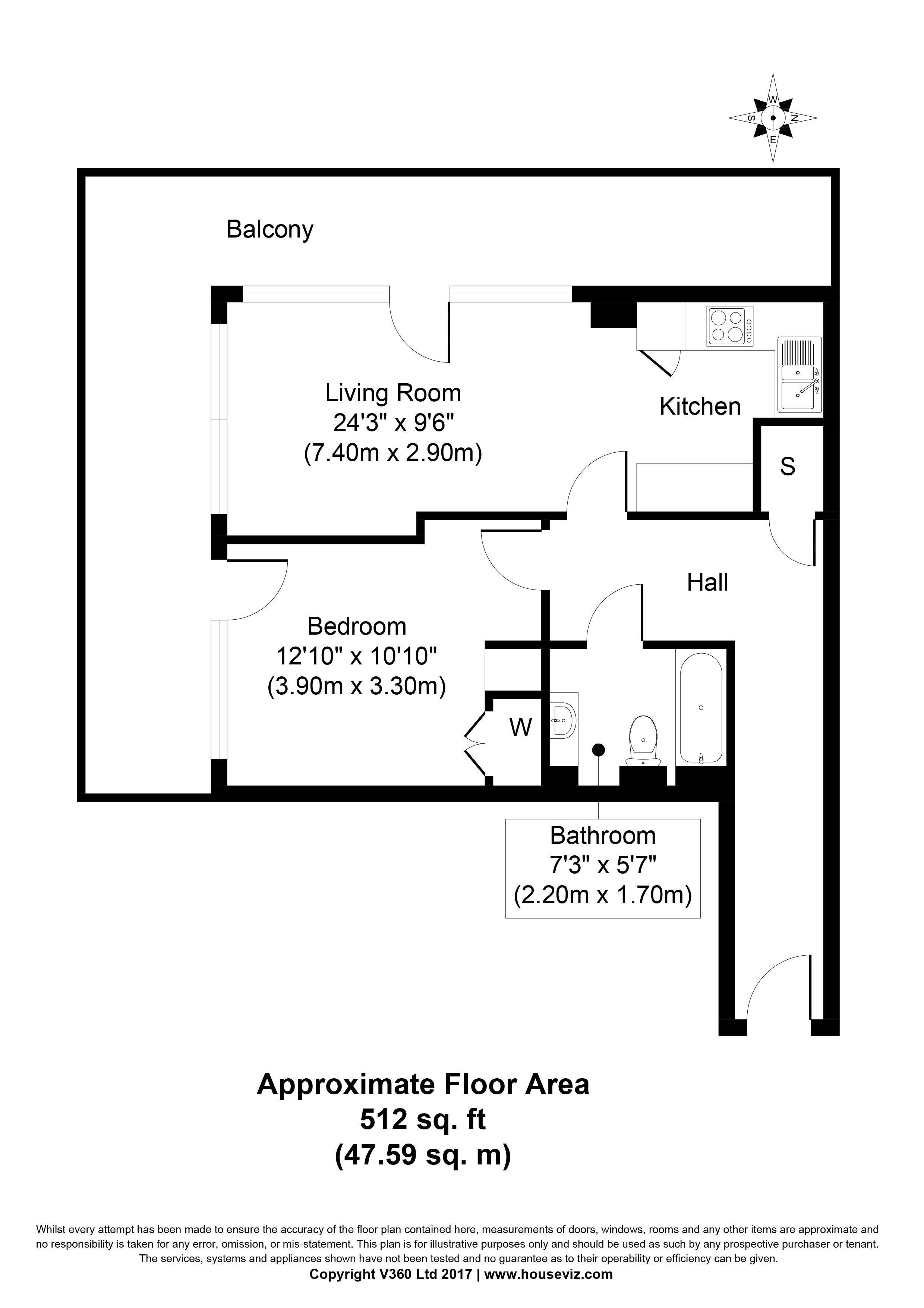 1 Bedrooms Flat to rent in City Tower, Canary Wharf E14