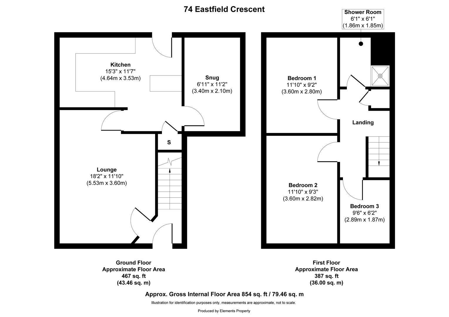 74, Eastfield Crescent, Barnsley floorplan