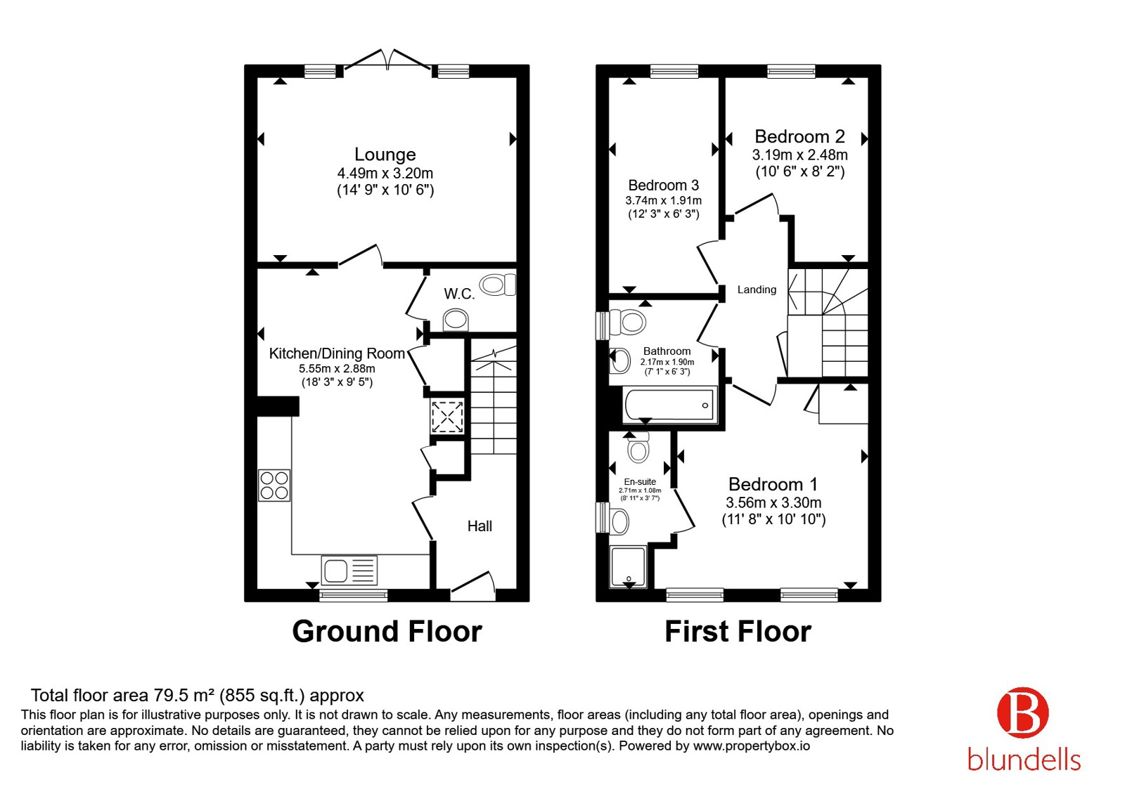 113, Blossom Crescent, Doncaster floorplan