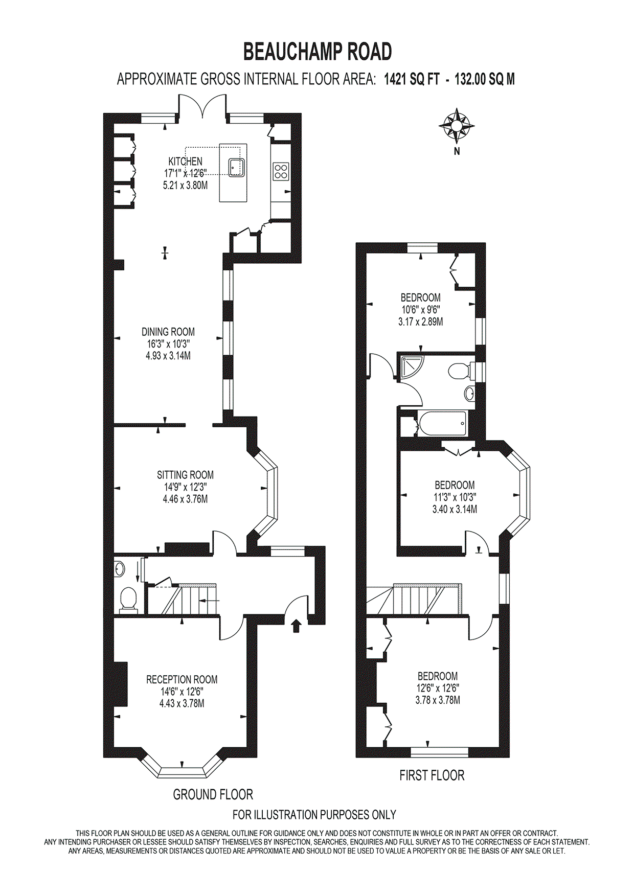 32, Beauchamp Road, West Molesey floorplan