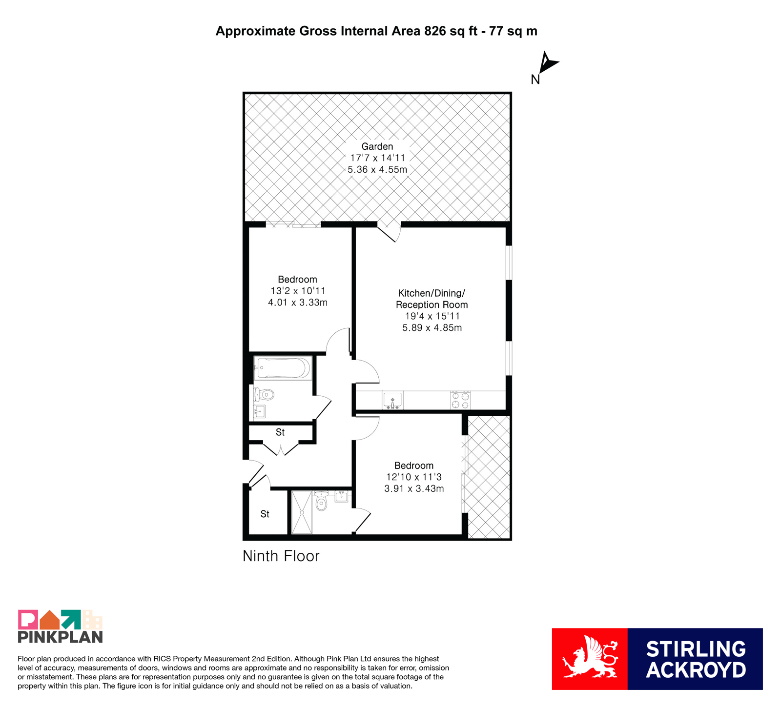 Flat 63, Kempton House, 122, High Street, Surrey floorplan
