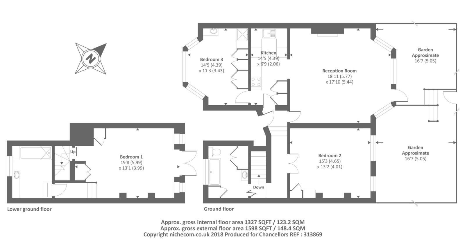 3 Bedrooms Flat to rent in Fairhazel Gardens, London NW6,