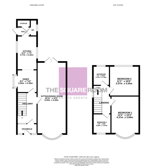 63, Manor Drive, Cleveleys floorplan