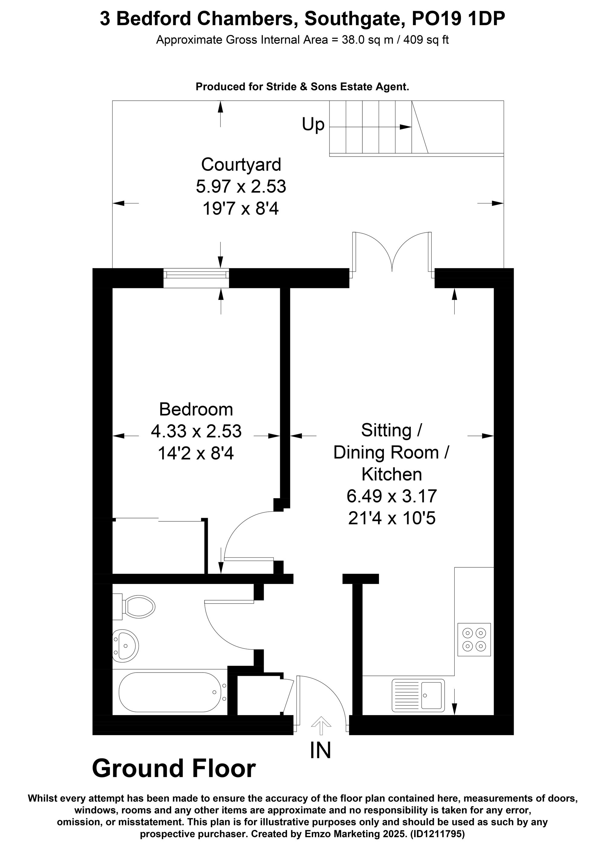 3 Bedford Chambers, Chichester floorplan
