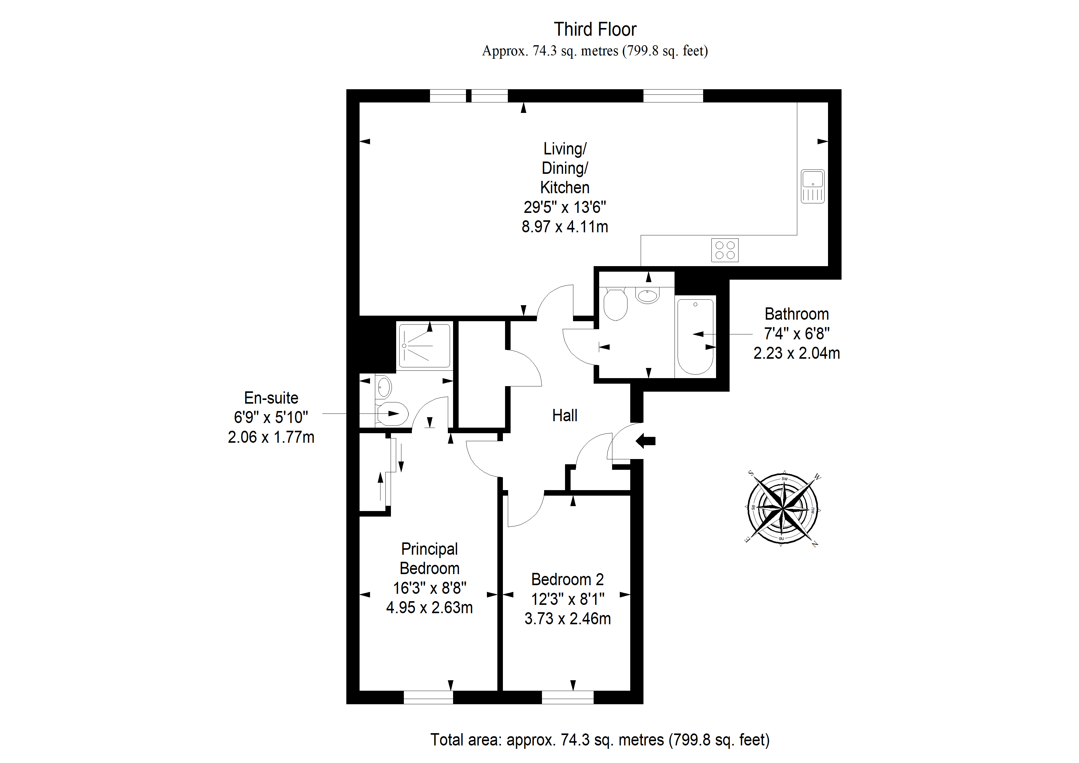 2/8, Cunningham Square, Portobello floorplan