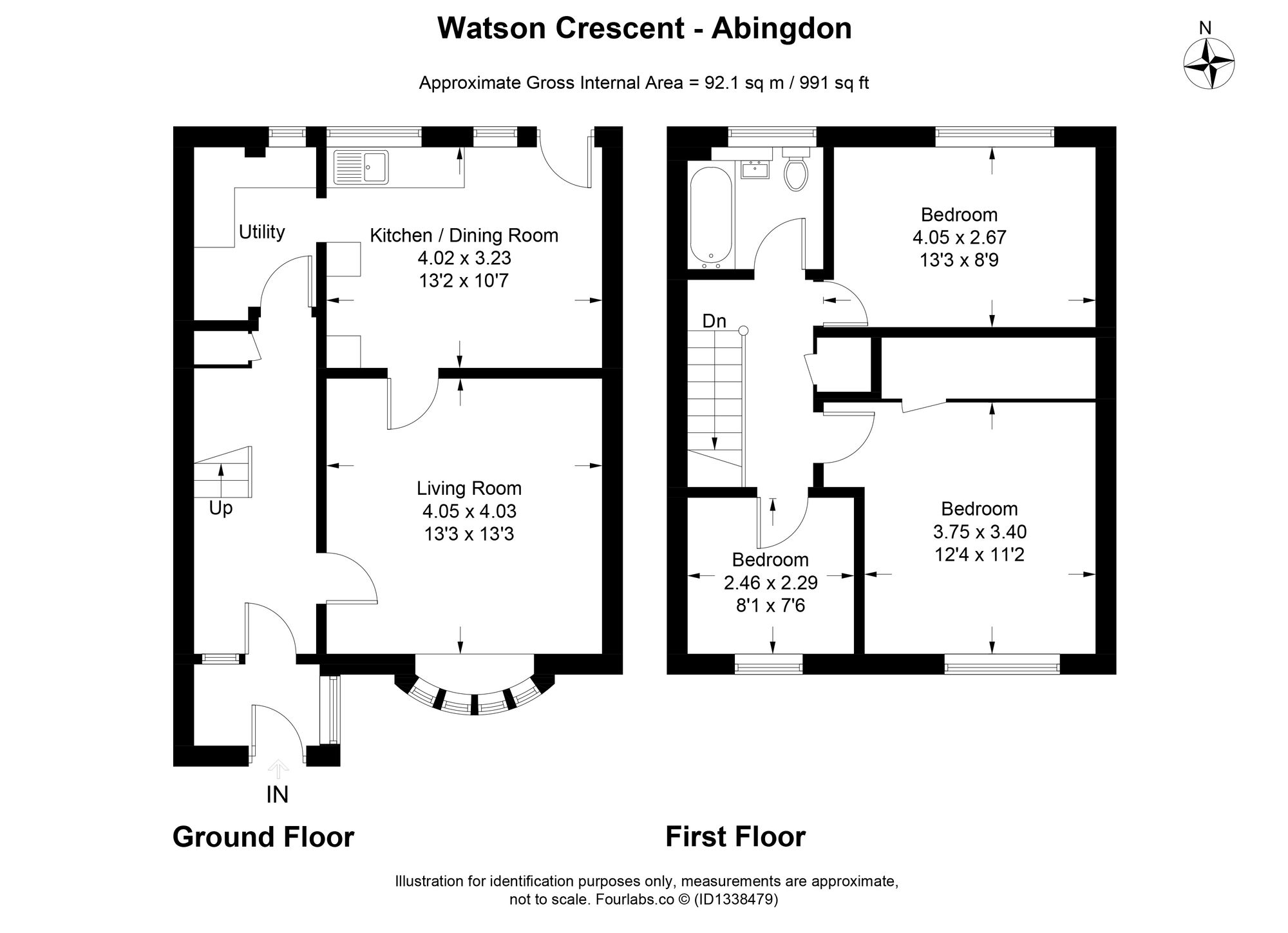 15 Watson Crescent, Abingdon floorplan