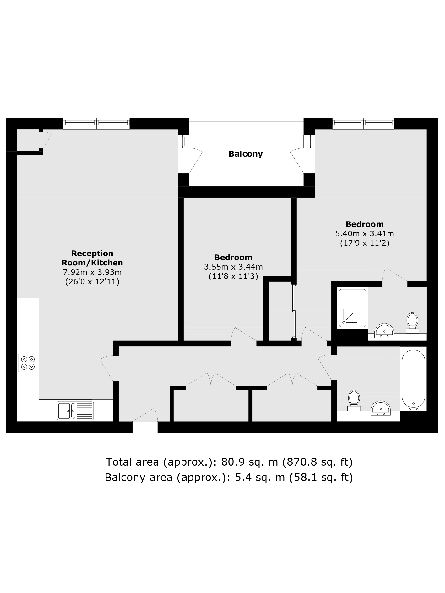 Kennard Apartments, London floorplan