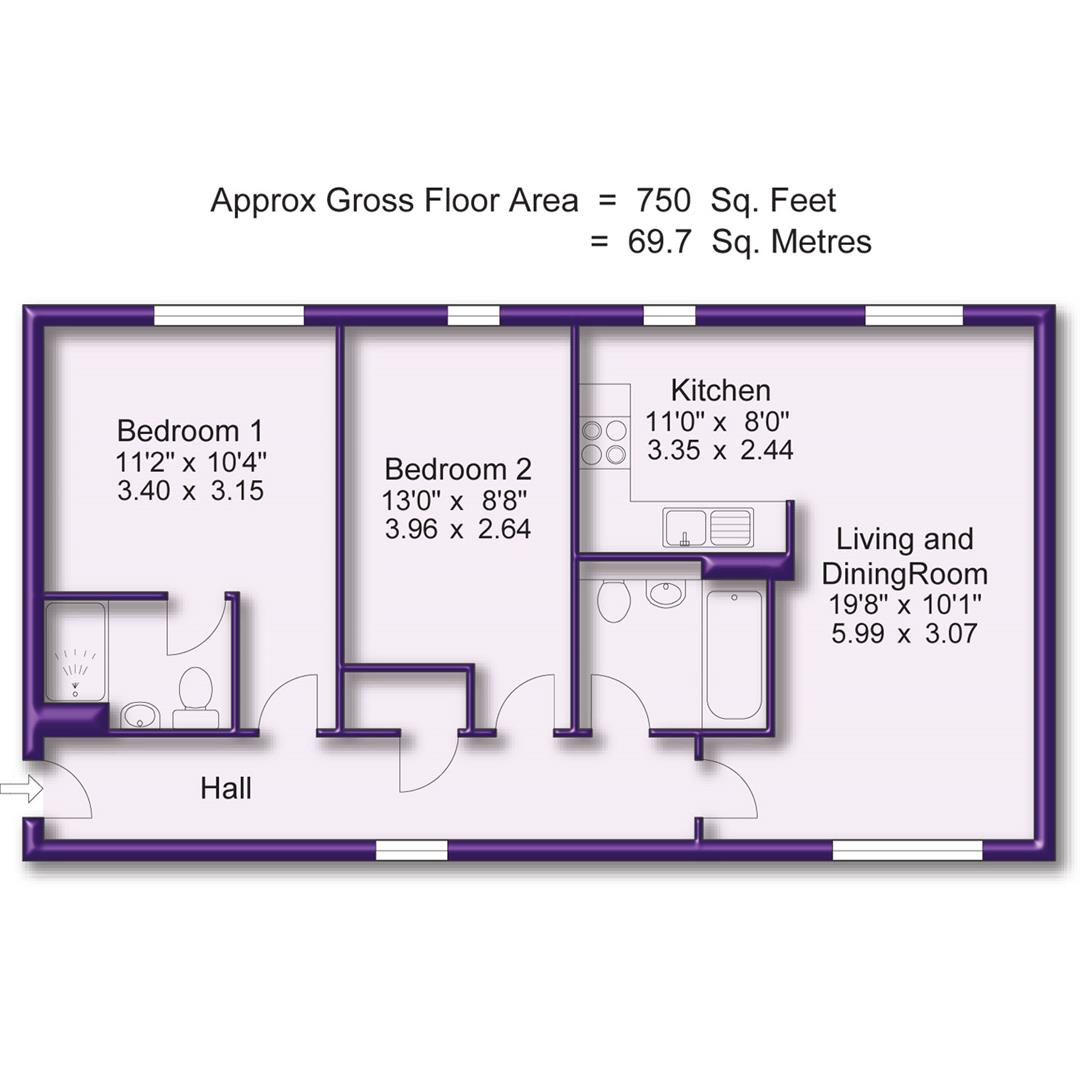 Apartment 4, 9, Turnbull Road, Altrincham floorplan