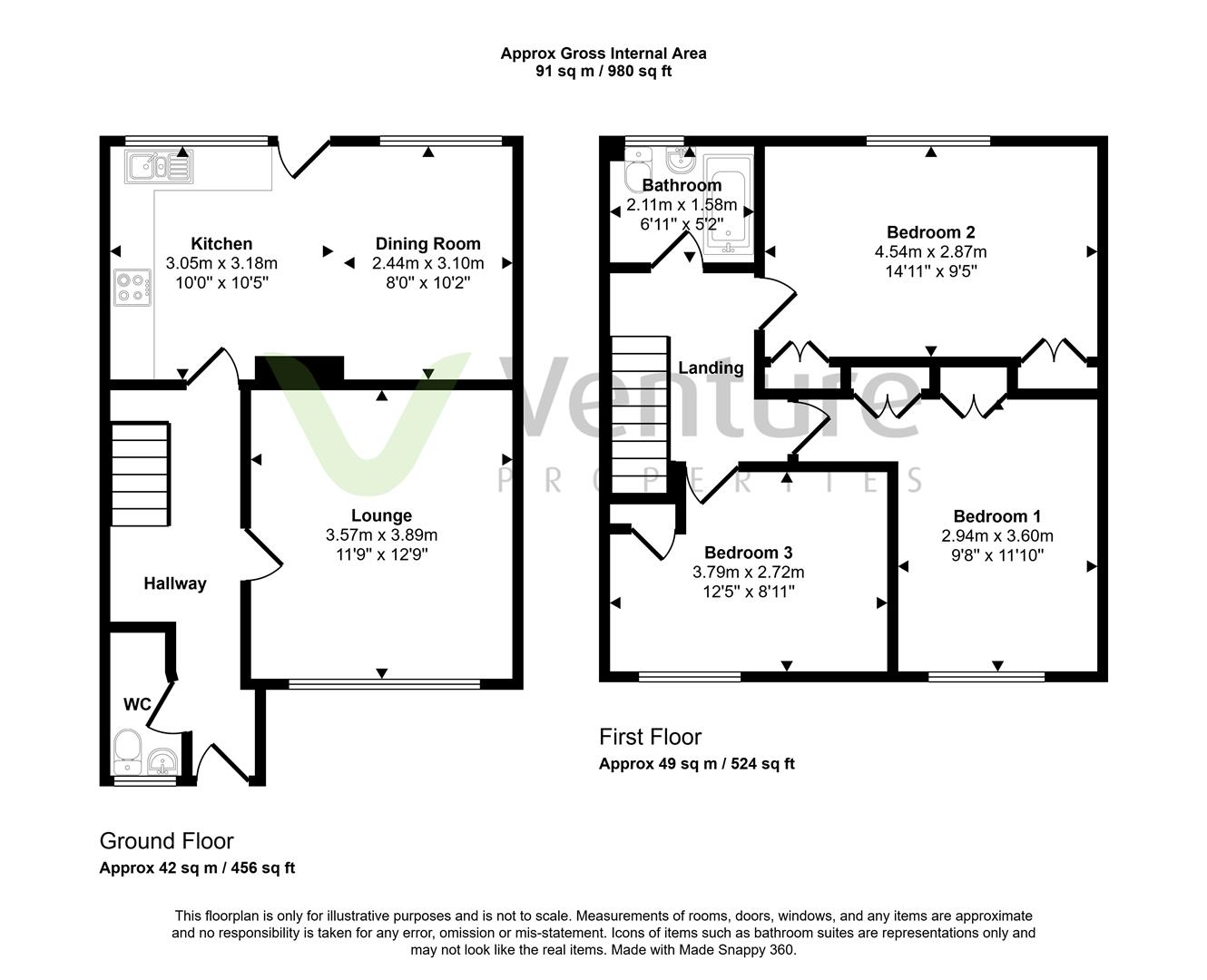 10, Wentworth Way, Darlington floorplan