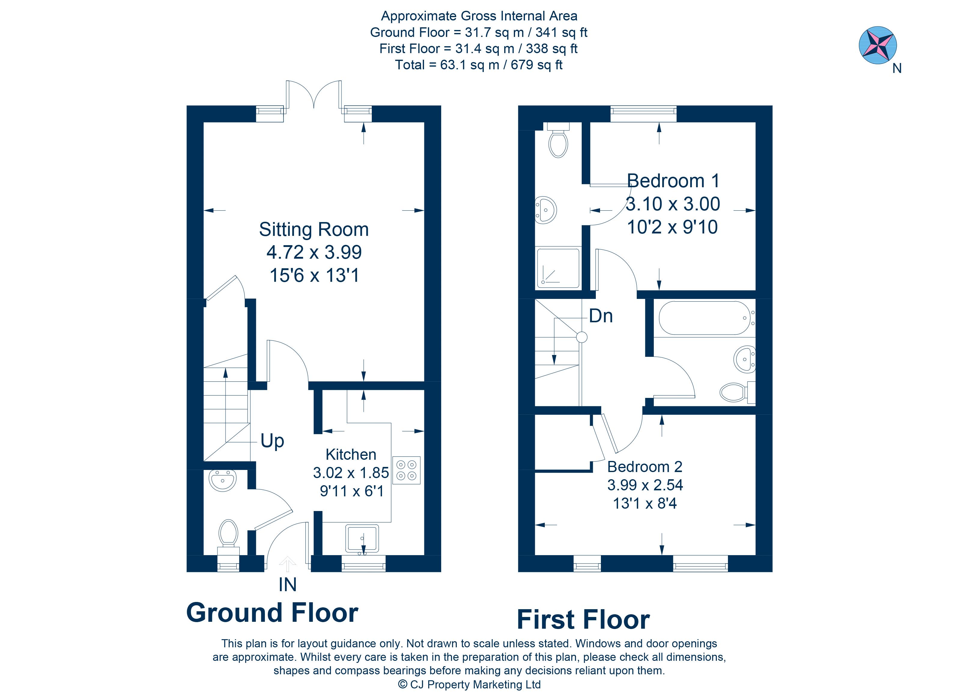 2 Bedrooms End terrace house for sale in Harrier Drive, Didcot OX11