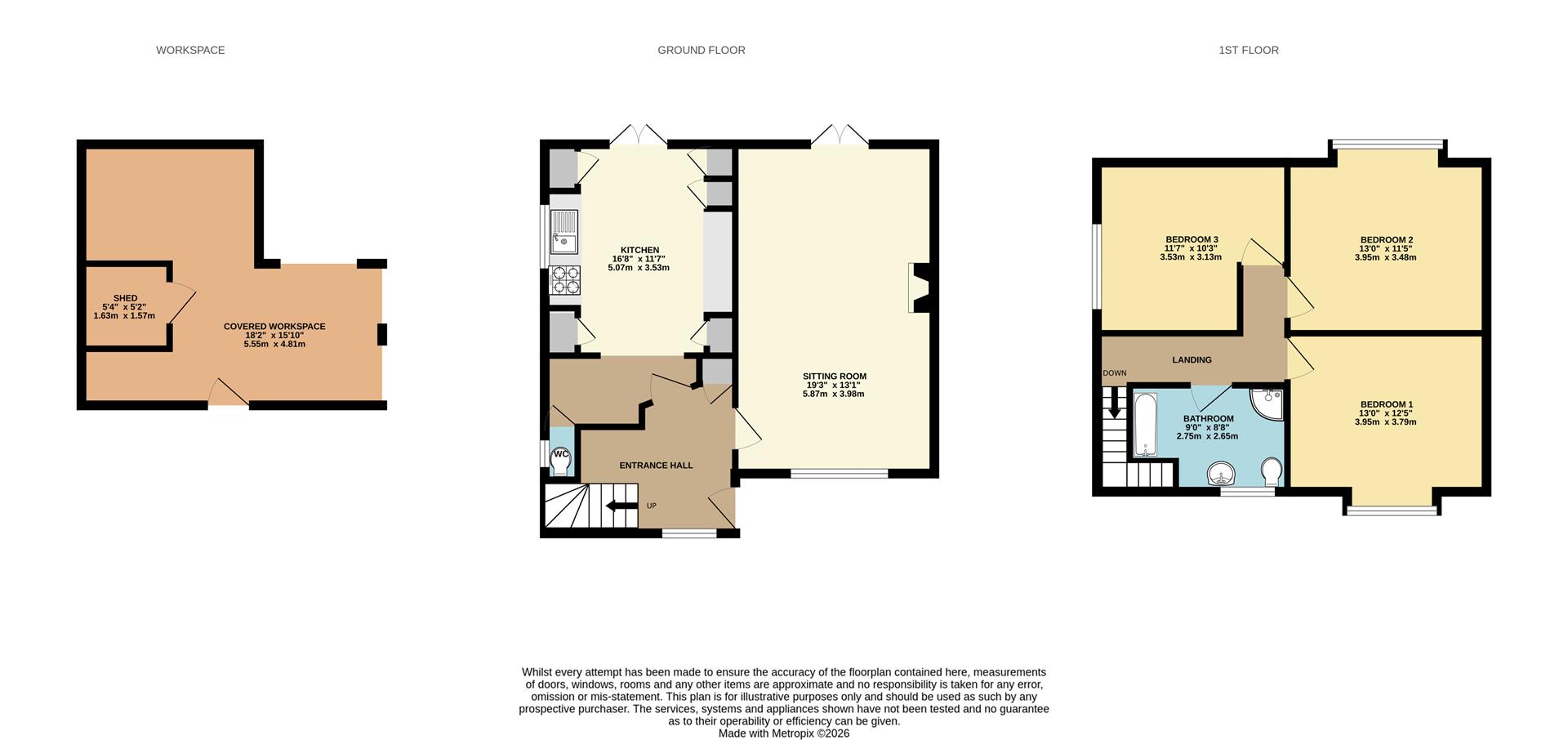 Nutkin Cottage, 17 Cherwell Road, Heathfield floorplan